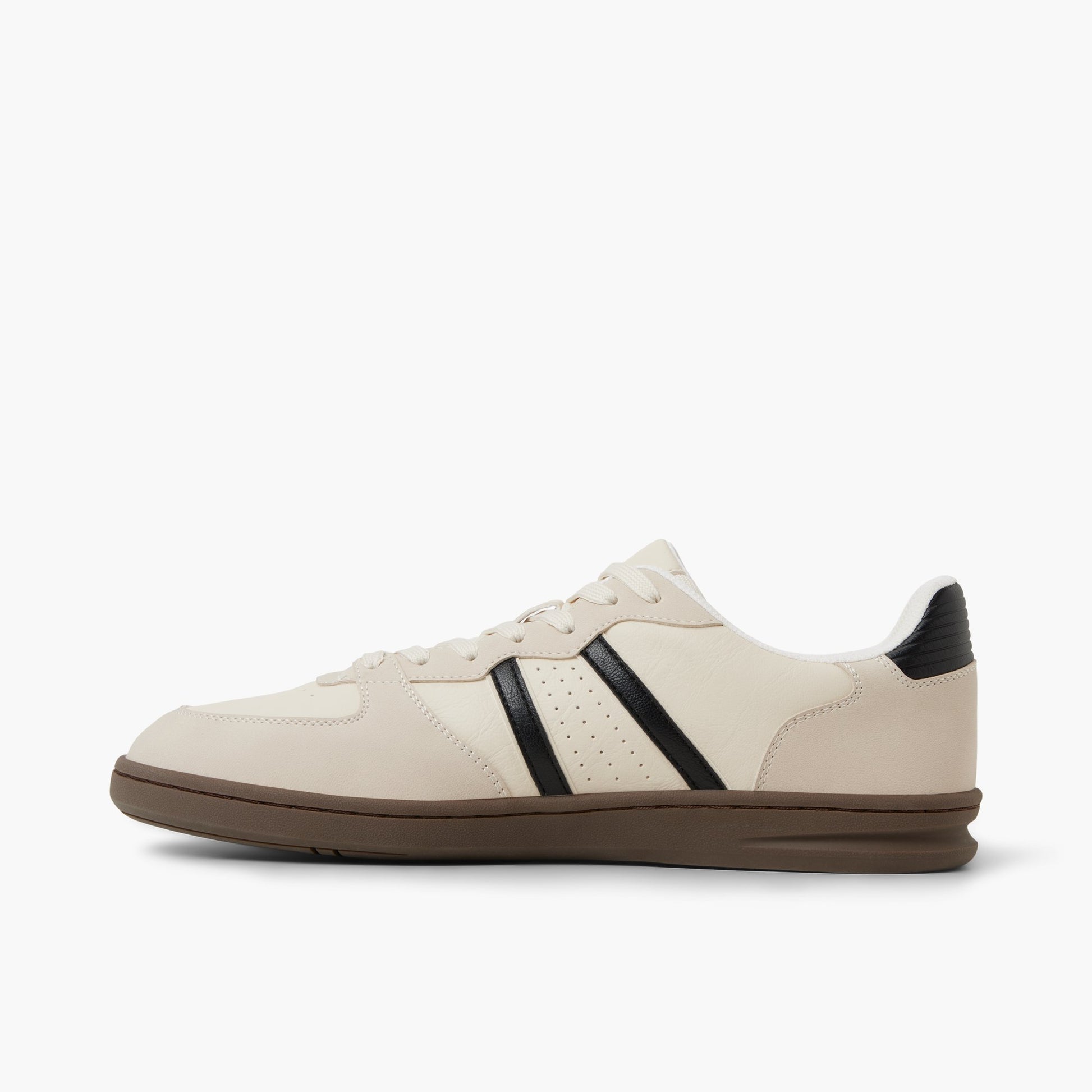 Side view of Black Combo Yoshida Low-top Sneakers