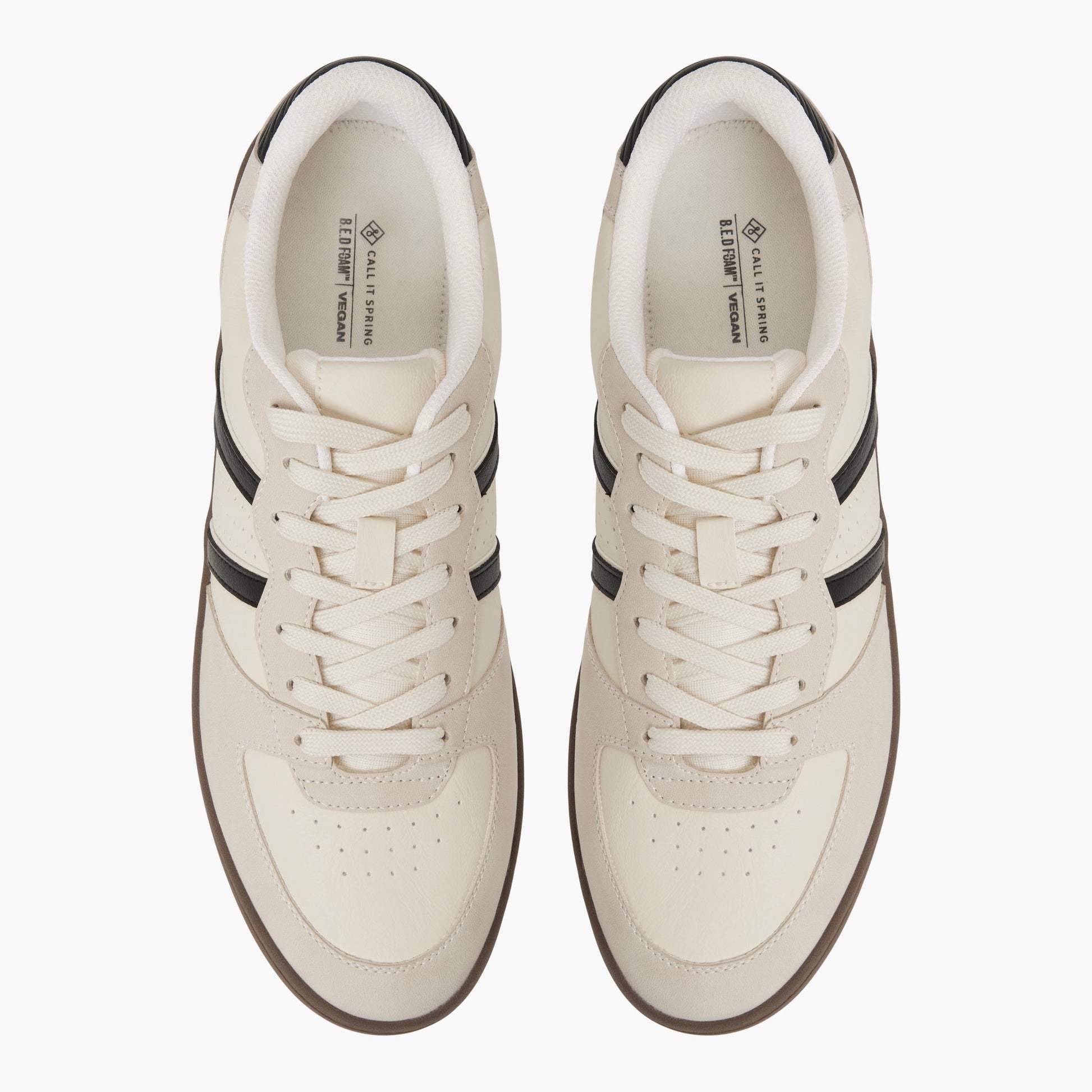 Top-down view of the Black Combo Yoshida Low-top Sneakers