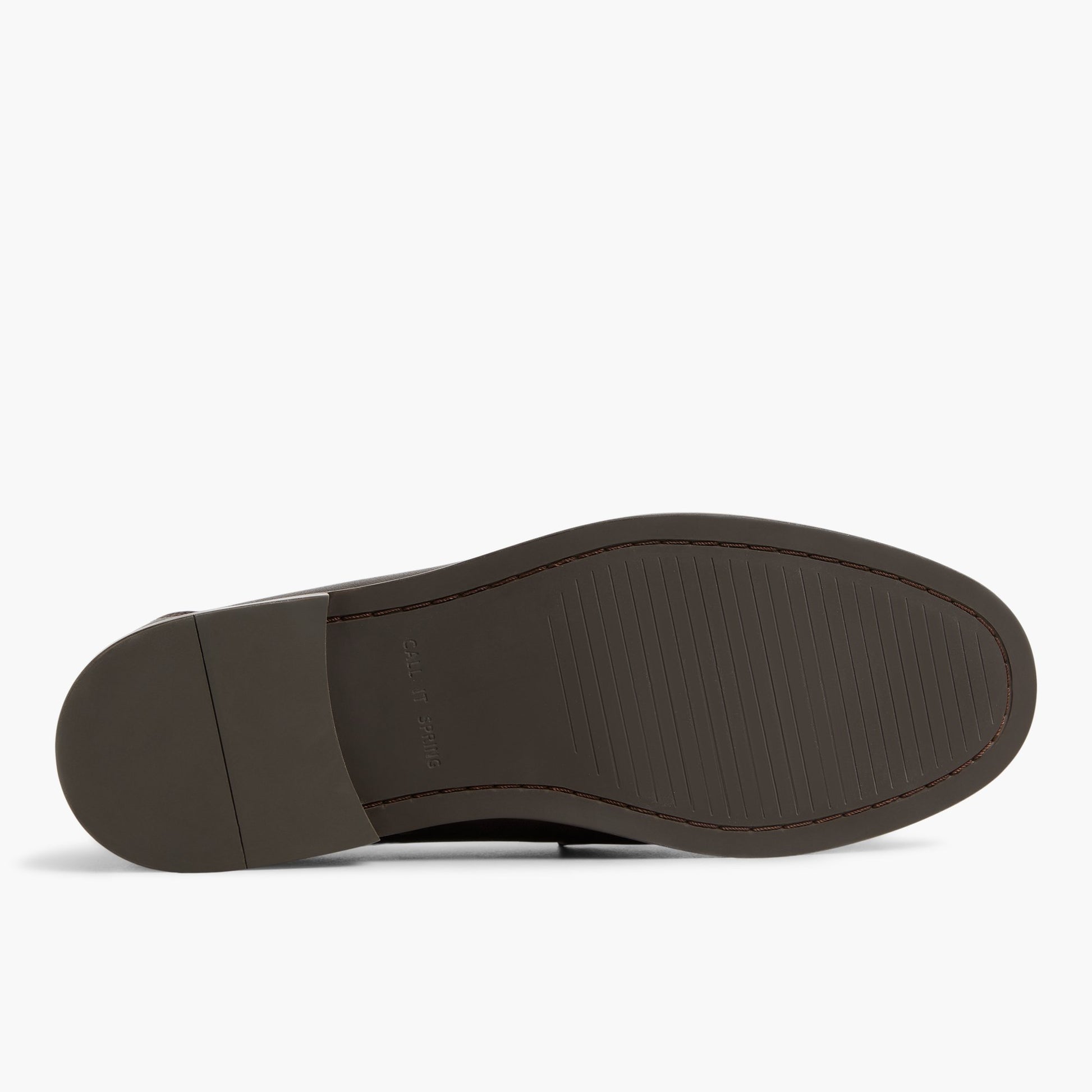 View of Dark Brown Waterson Loafers's sole