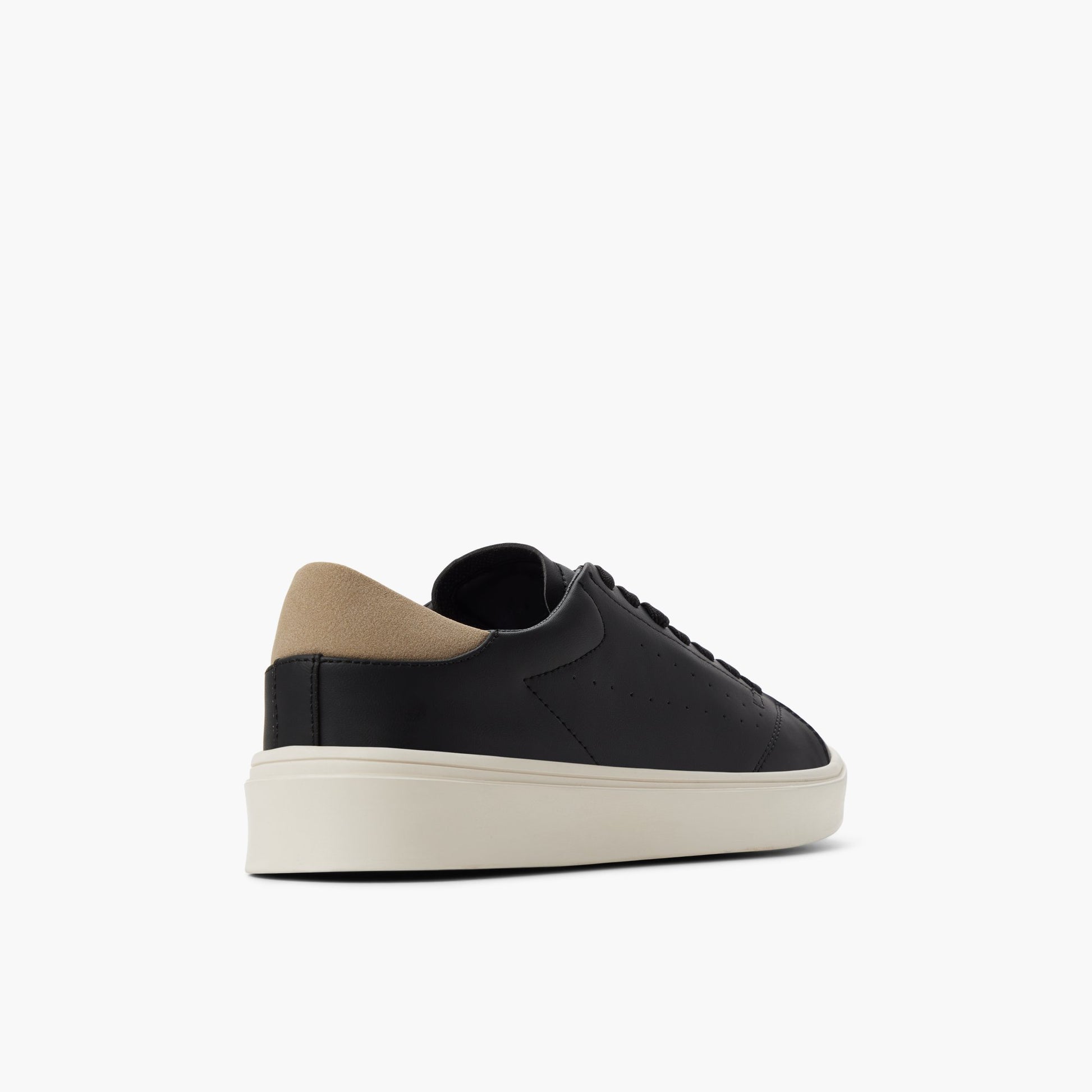 Three-quarter angle of Black Hollander Low-top Sneakers's back side