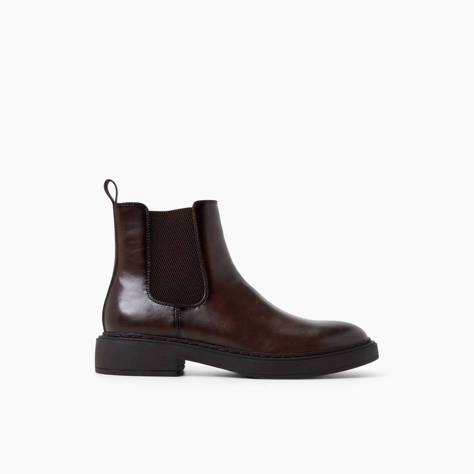 Main View of Dark brown Shafer Chelsea Boots for Mens