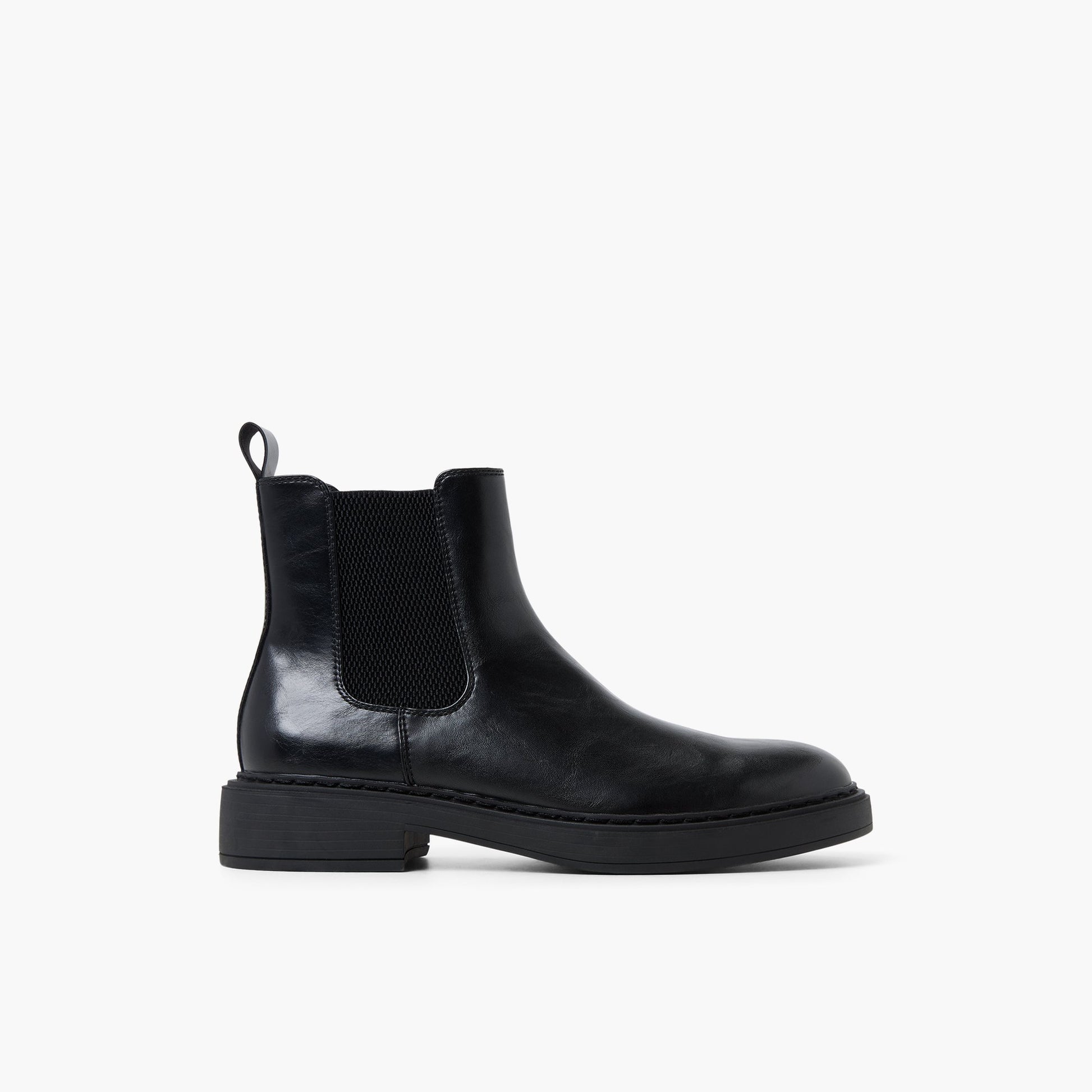 Main View of Black Shafer Chelsea Boots for Mens