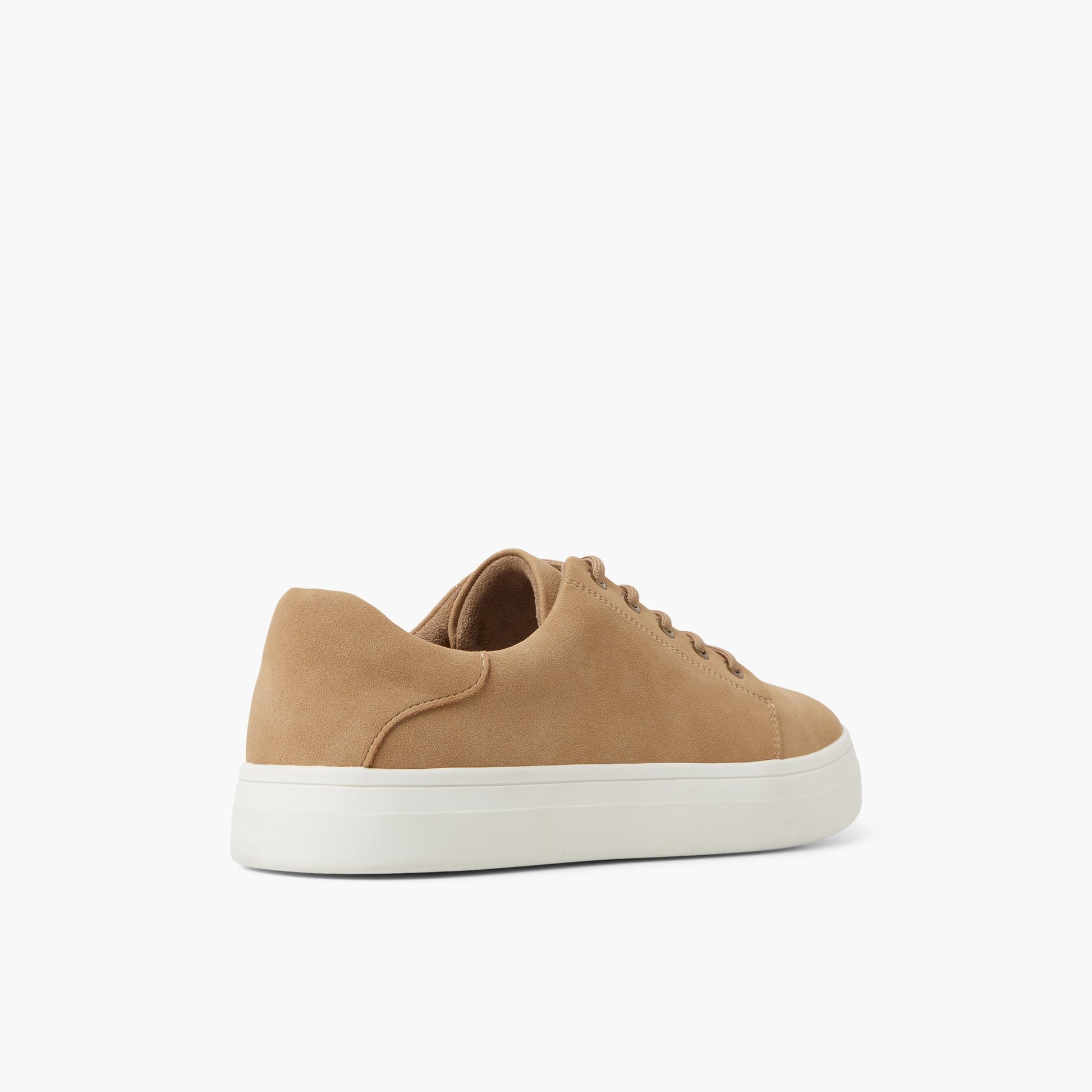 Three-quarter angle of Tan Greeley Lace-up Shoes's back side