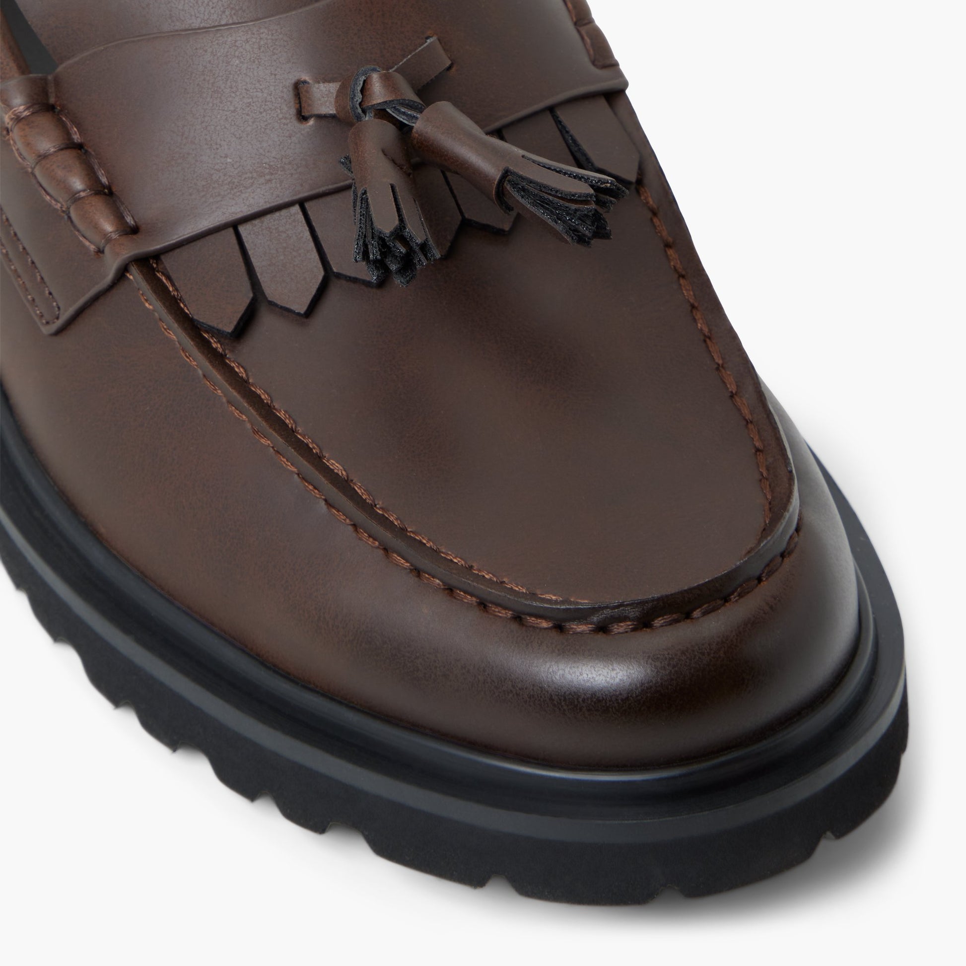 Close-up of the Cognac Mcauley Loafers