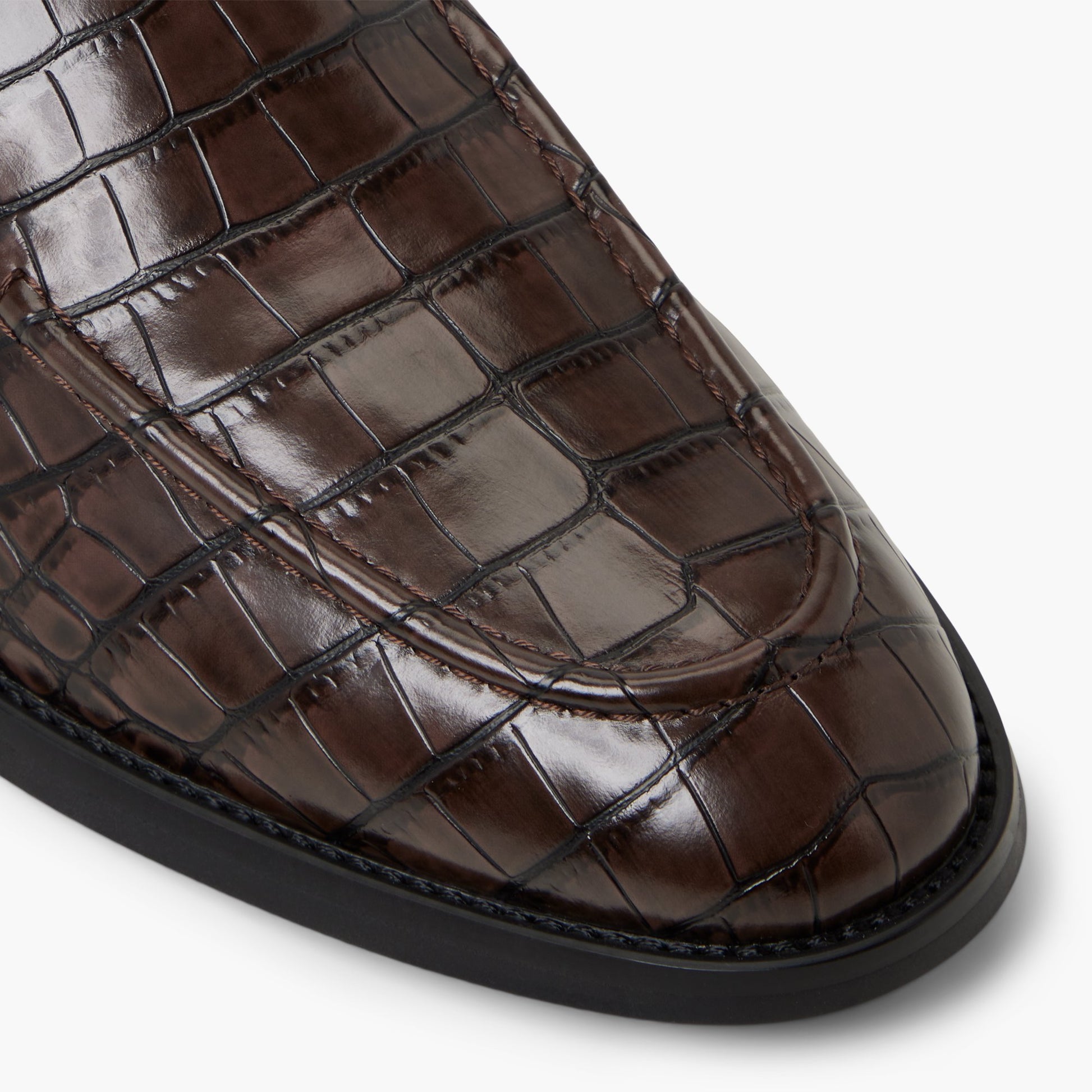 Close-up of the Dark Brown Wilcox Dandy Loafers