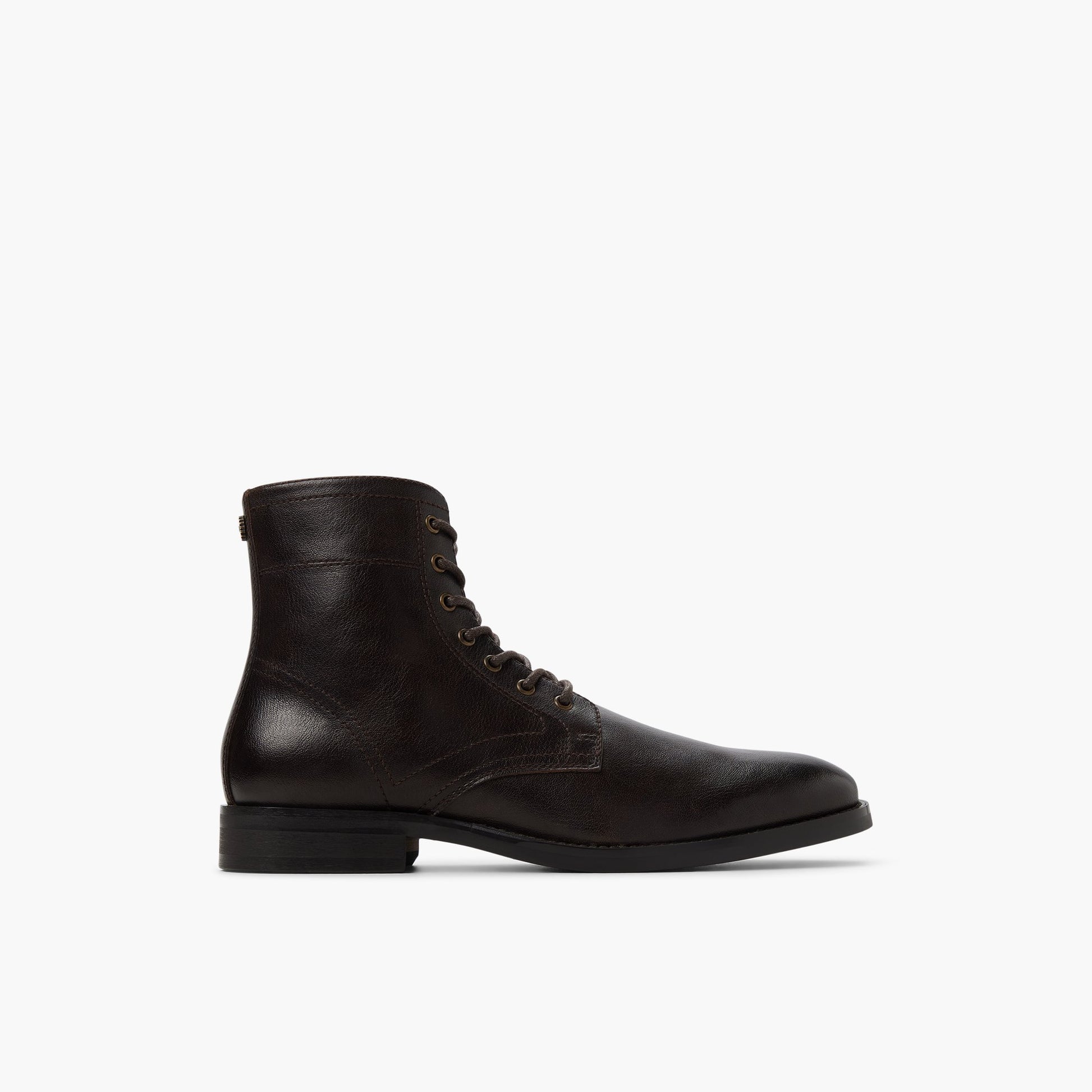 Main View of Dark Brown Volland Lace-up Boots for Mens