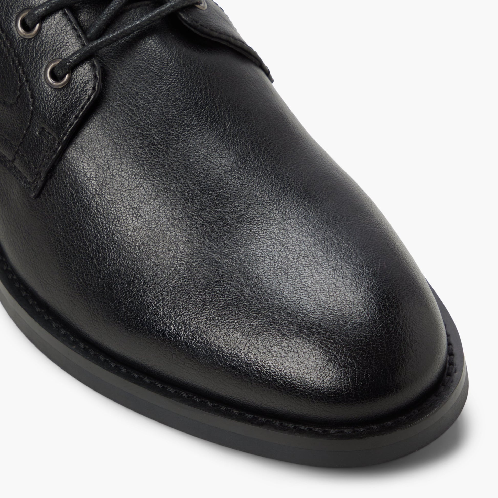 Close-up of the Black Volland Lace-up Boots