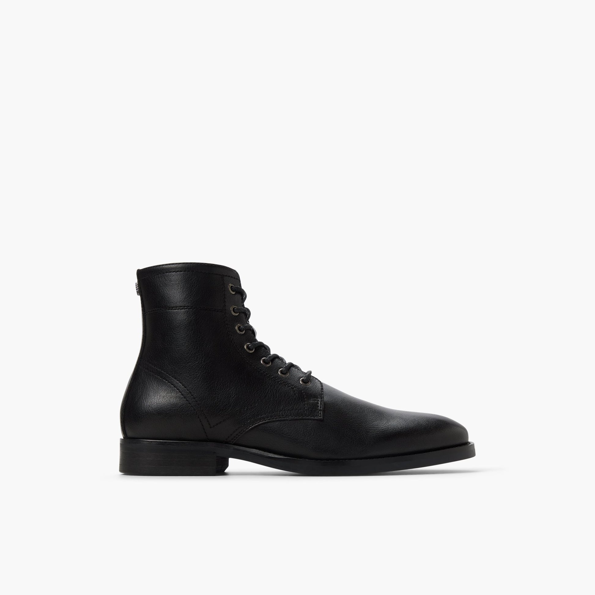 Main View of Black Volland Lace-up Boots for Mens