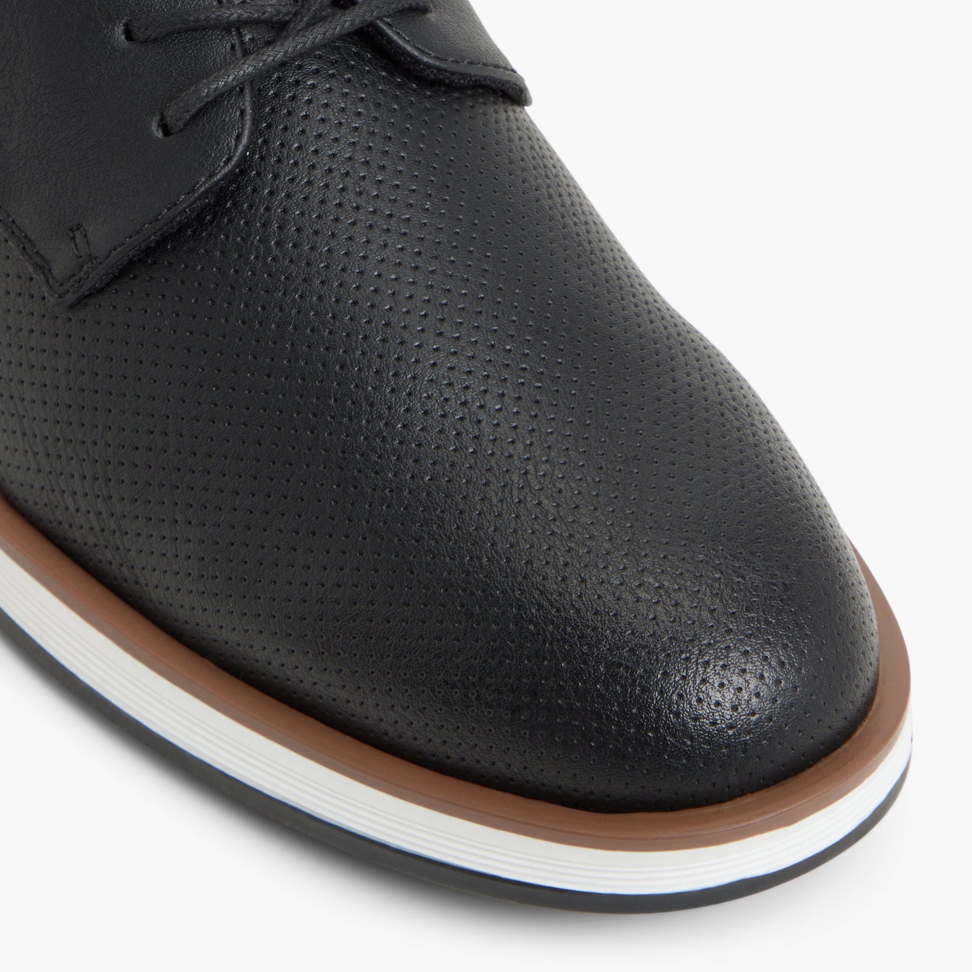 Close-up of the Black Poirier Lace-up Shoes