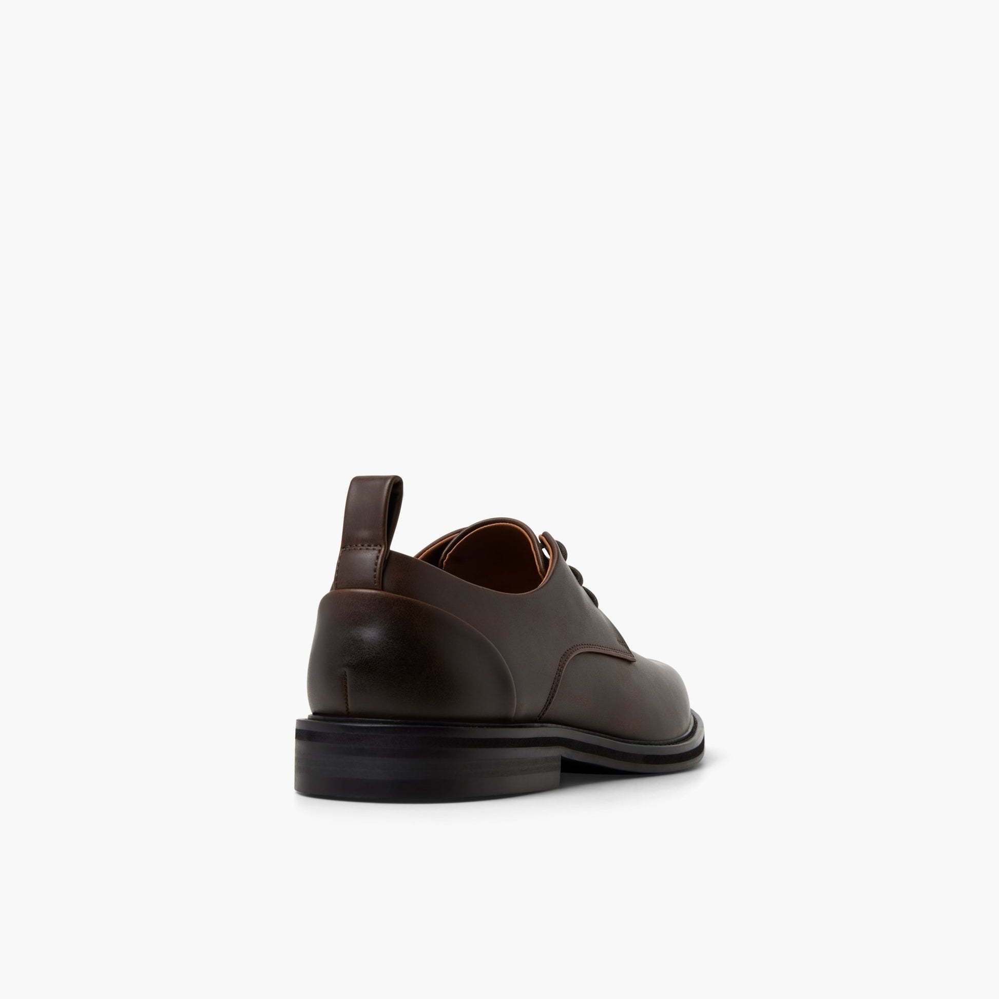 Three-quarter angle of Dark brown Hartshorne Derby Shoes's back side