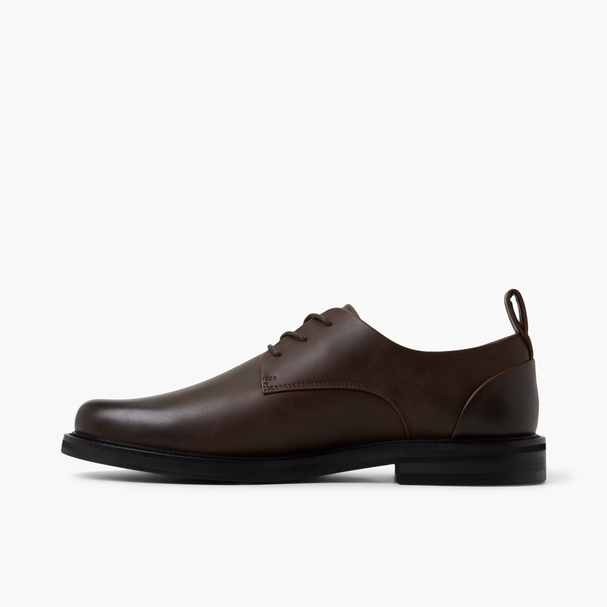 Side view of Dark brown Hartshorne Derby Shoes