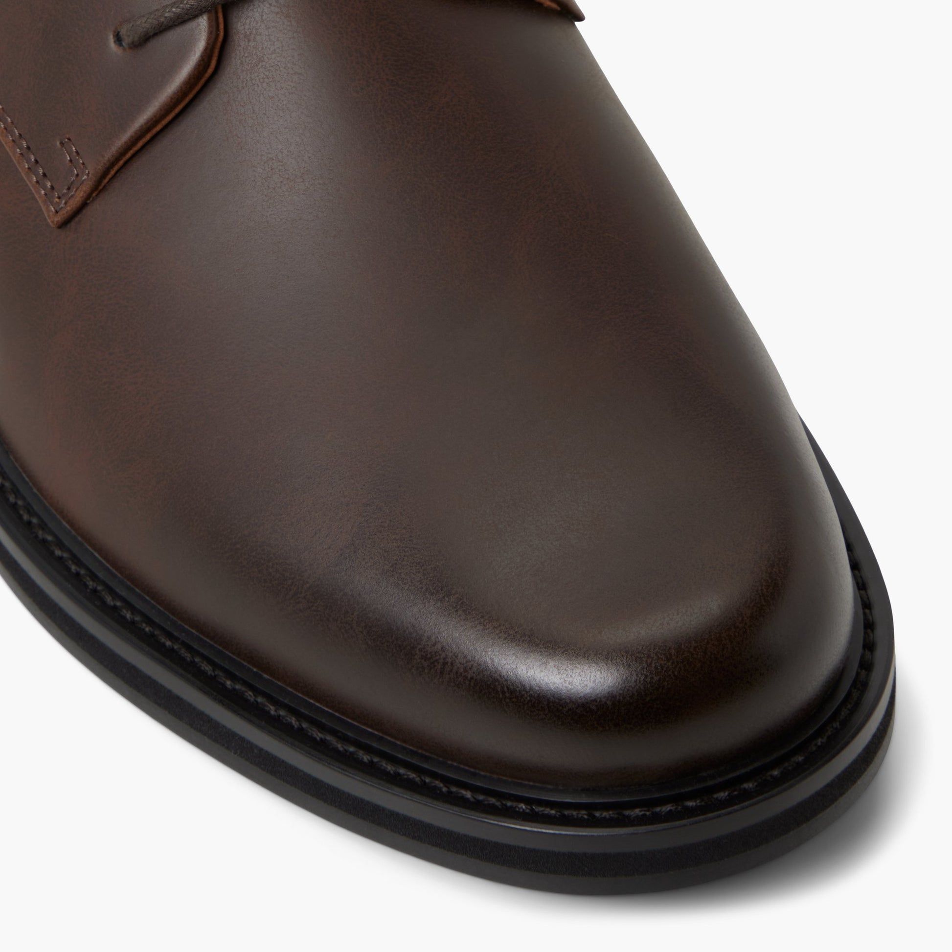 Close-up of the Dark brown Hartshorne Derby Shoes