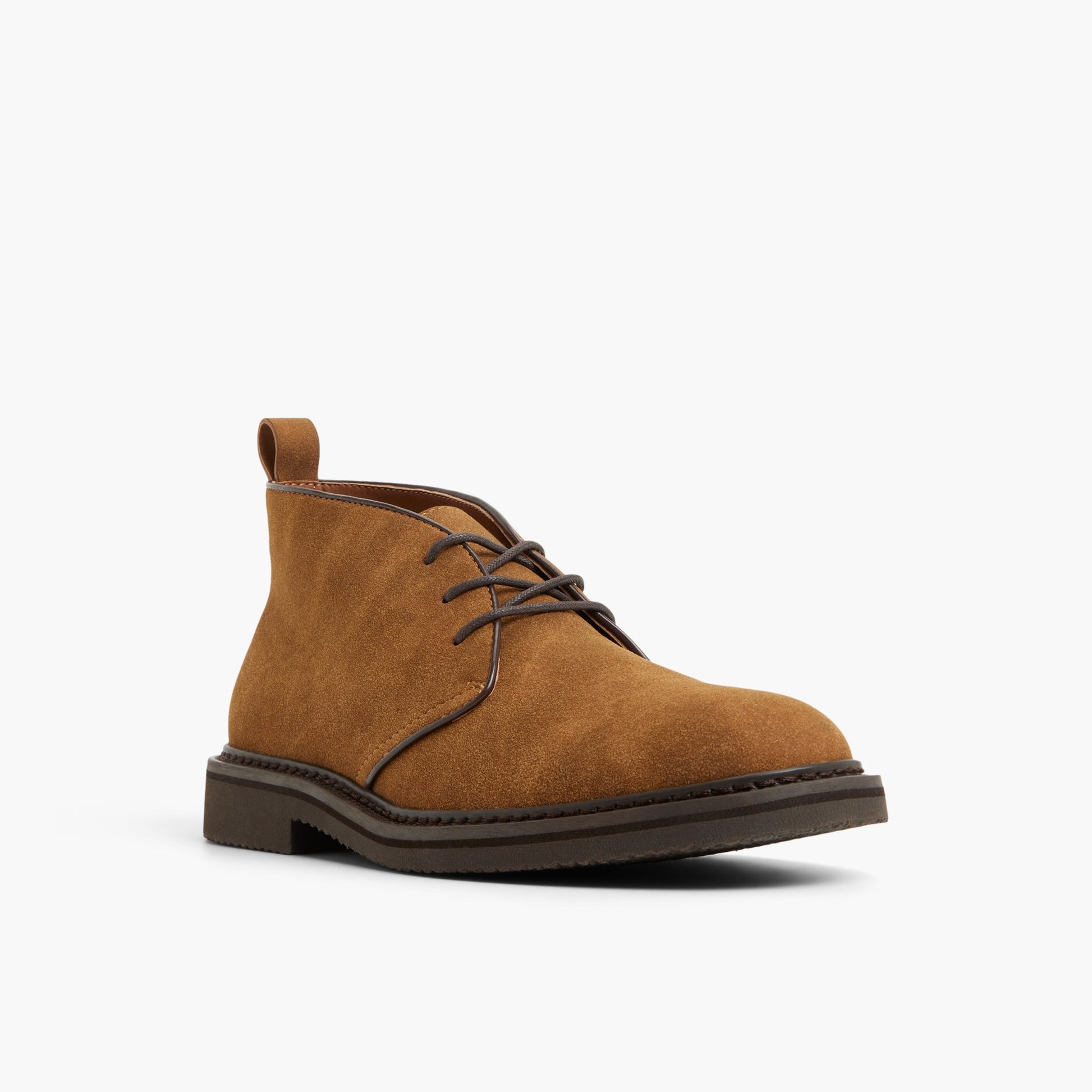 Test FR:Three-quarter angle of Daim Tan Kanan Bottes chukka's front side