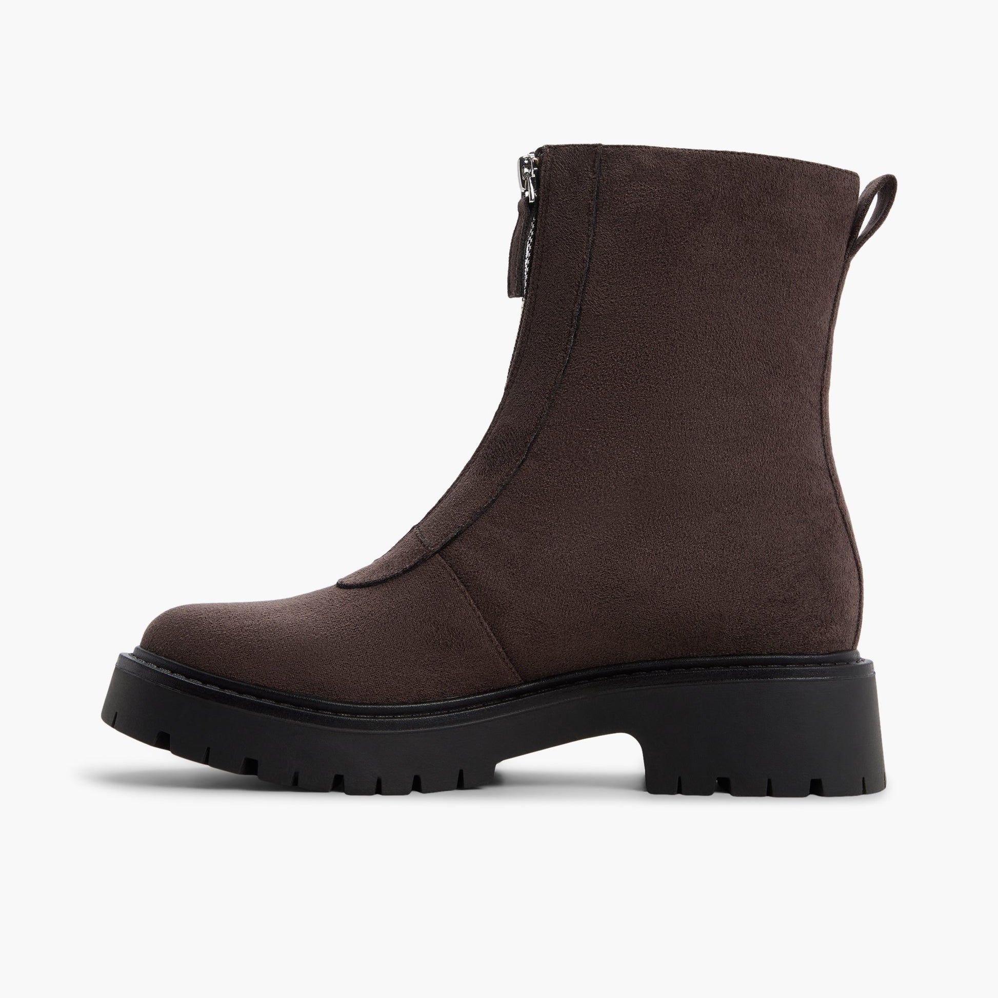 Side view of Dark Brown Zaynder Ankle Boots