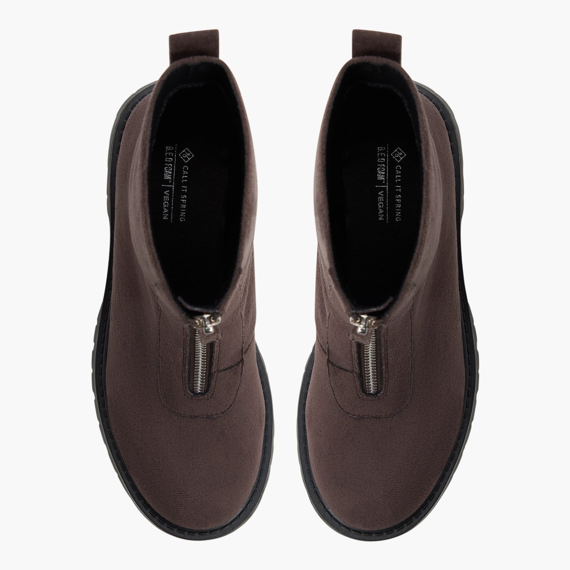 Top-down view of the Dark Brown Zaynder Ankle Boots