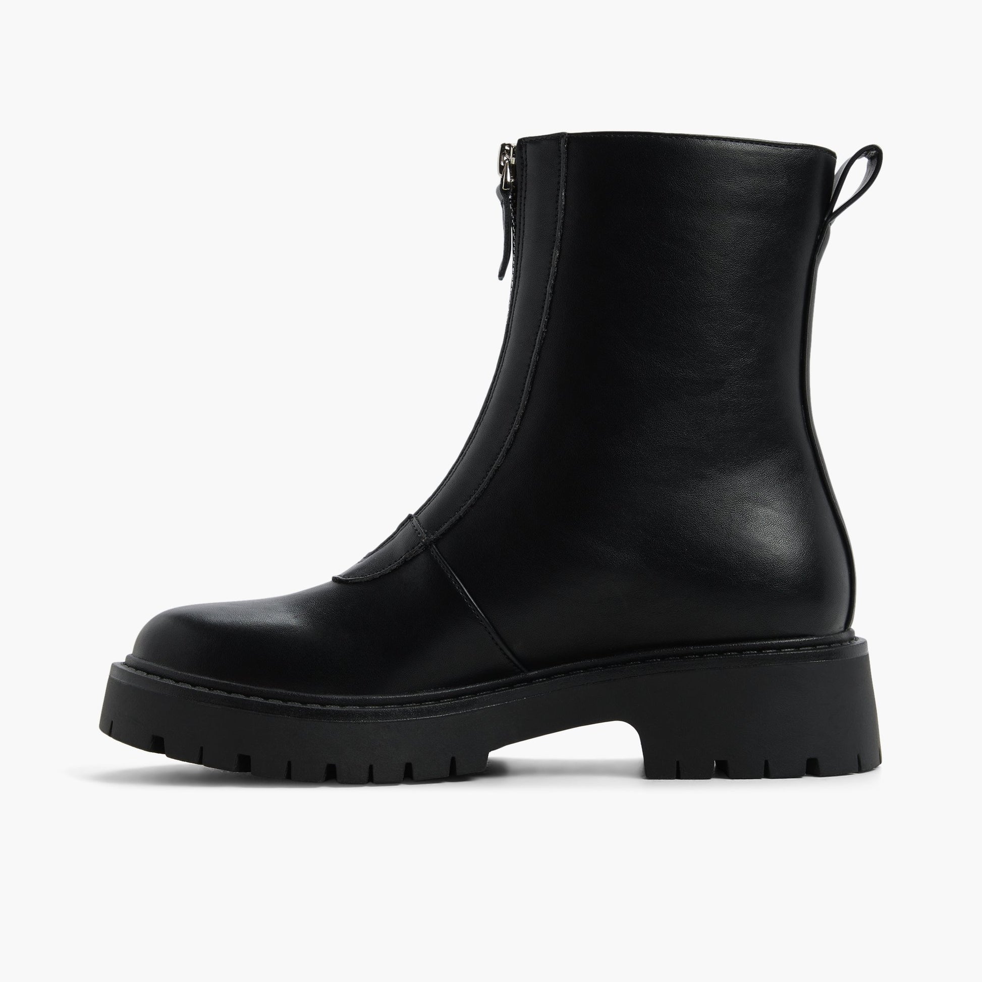 Side view of Black Zaynder Ankle Boots