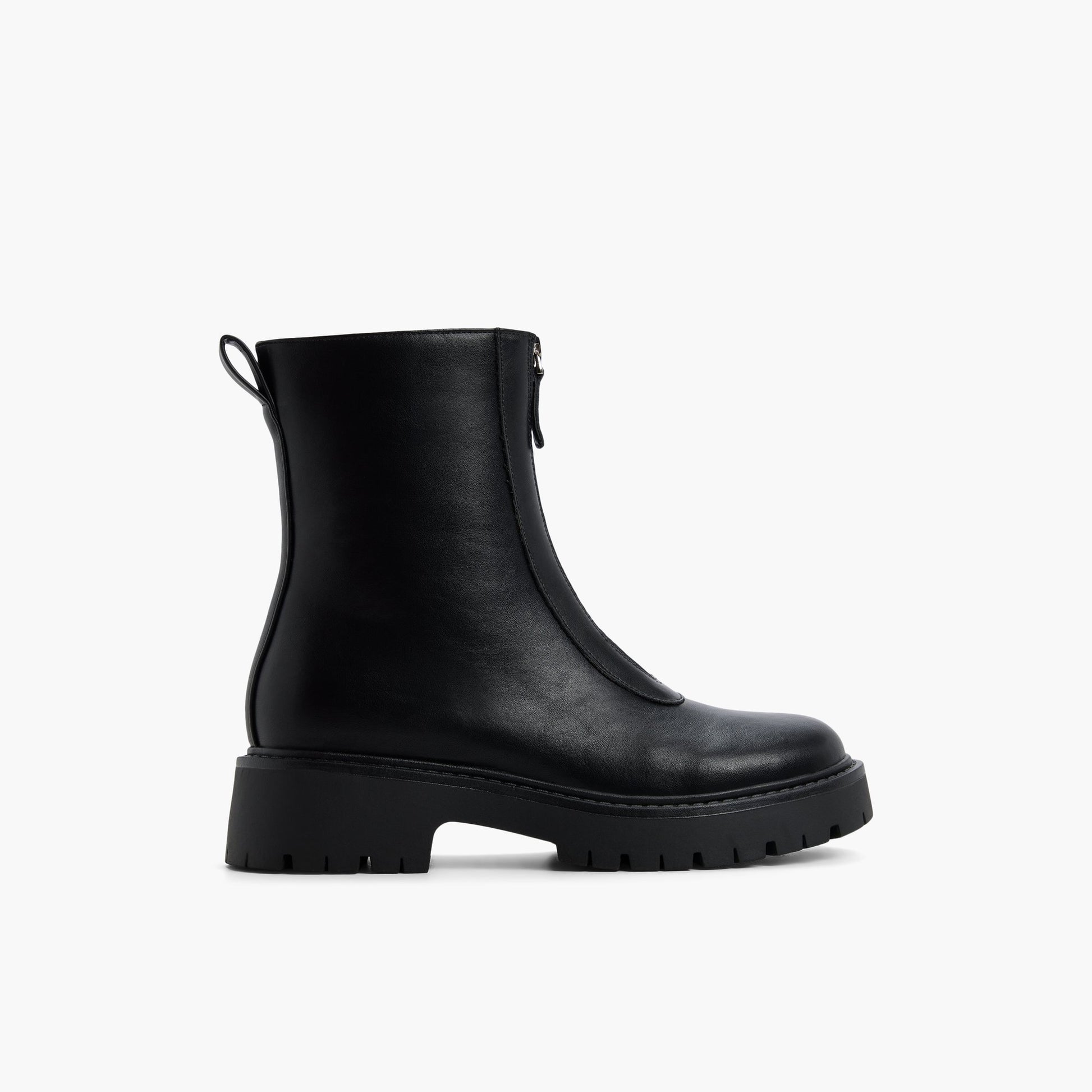 Main View of Black Zaynder Ankle Boots for Womens