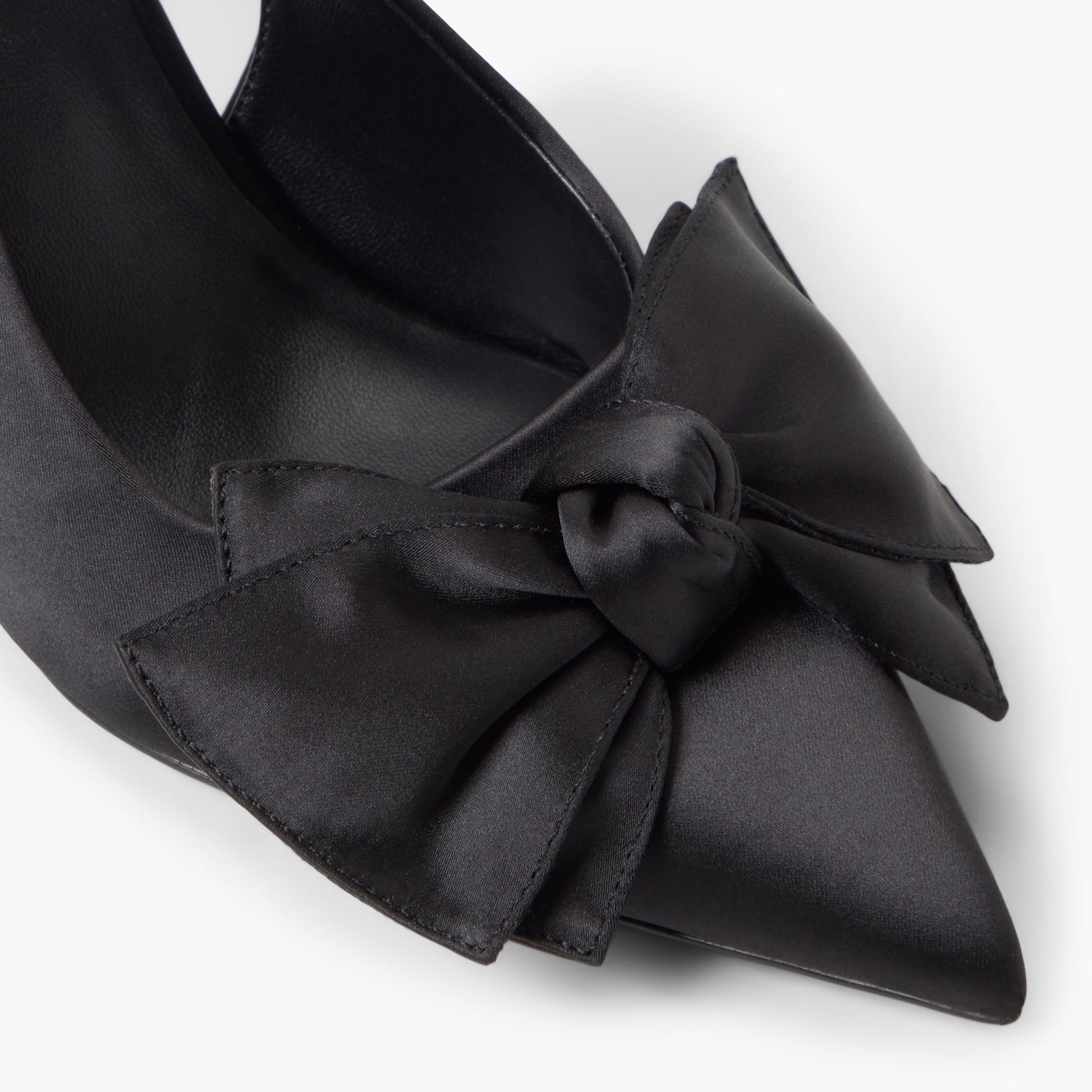 Close-up of the Open black Atheena Slingback Heels