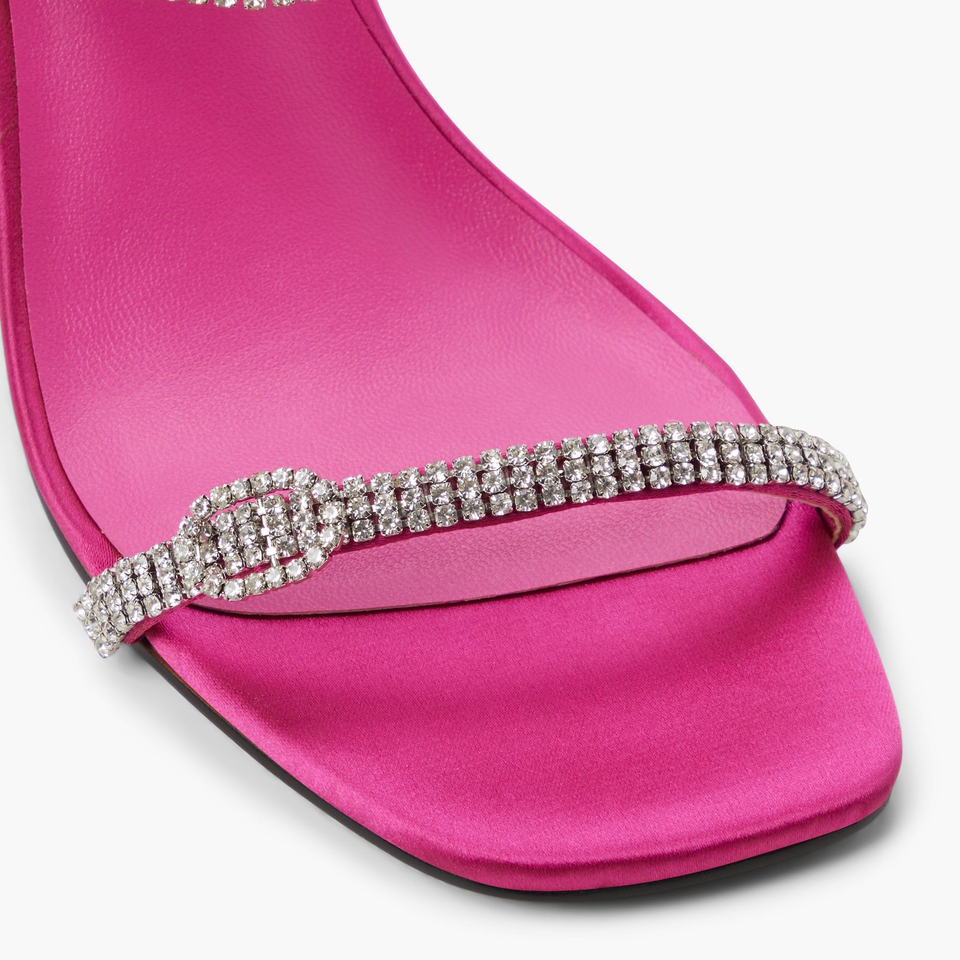 Close-up of the Fuchsia Oddessa Slingback High Heels