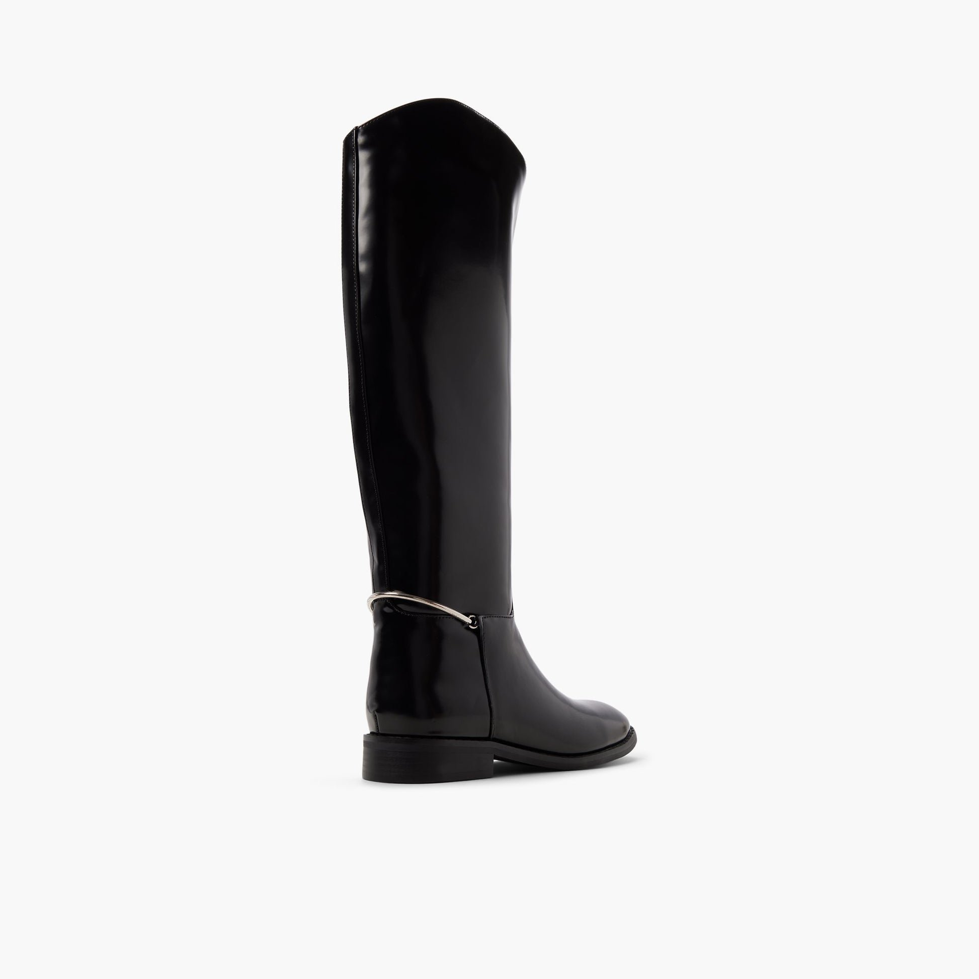 Three-quarter angle of Other Black Canter Knee-High Boots's back side