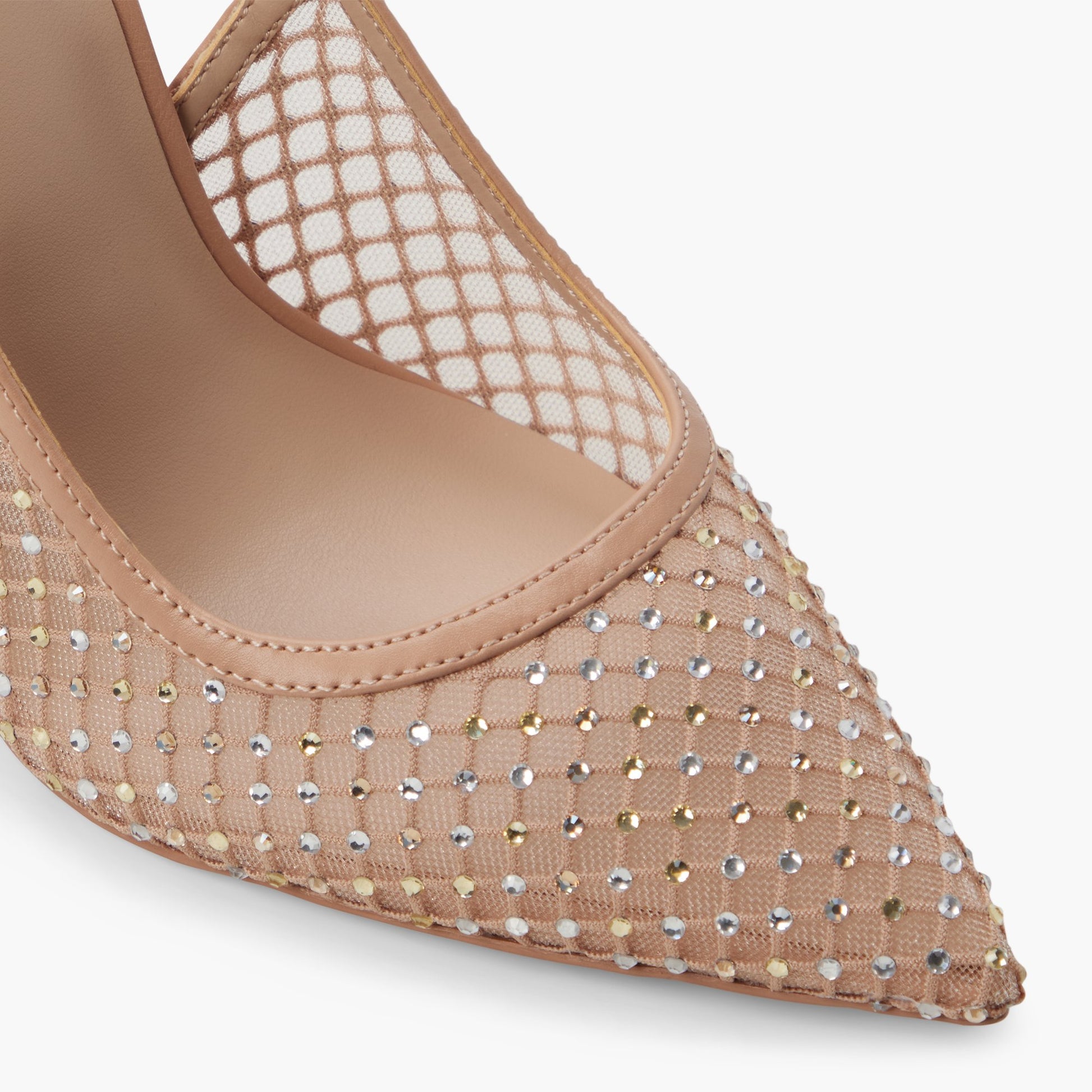 Close-up of the Other beige Azita Slingback High Heels