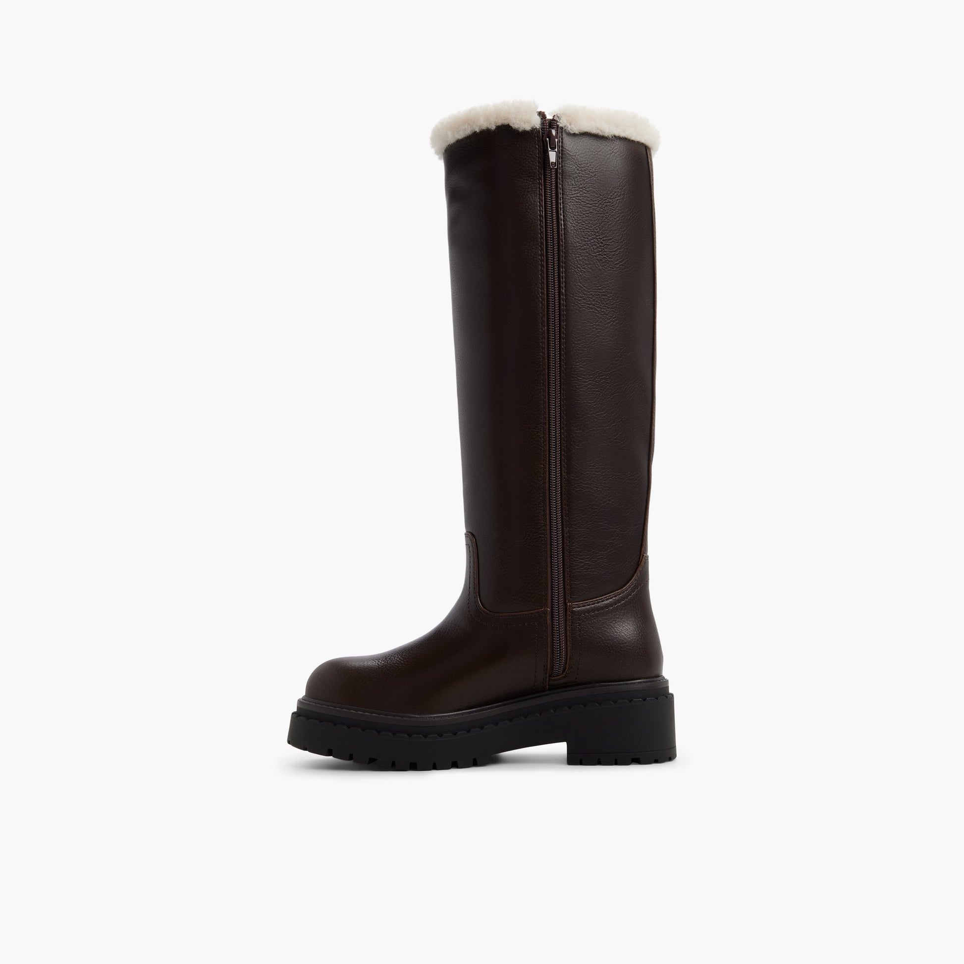 Test FR:Side view of Autre Marron Saphire Bottes hautes