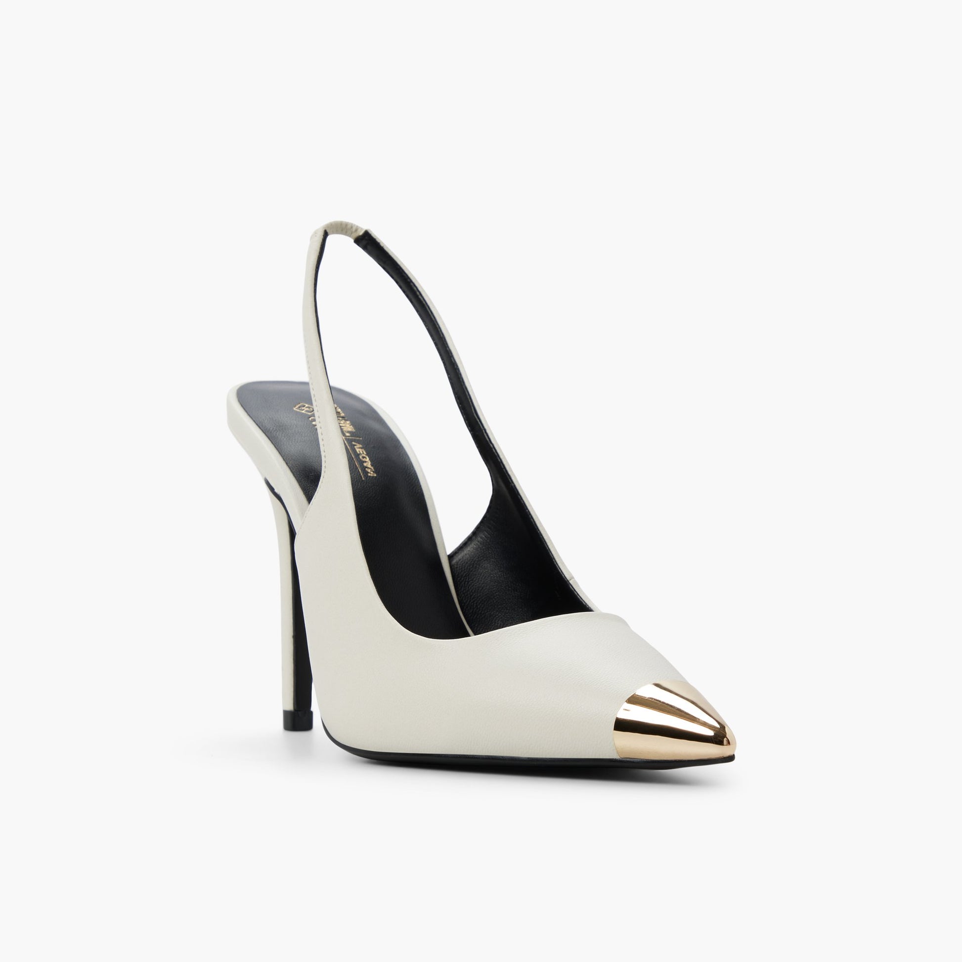 Three-quarter angle of Ice Giuliaa Slingback High Heels's front side