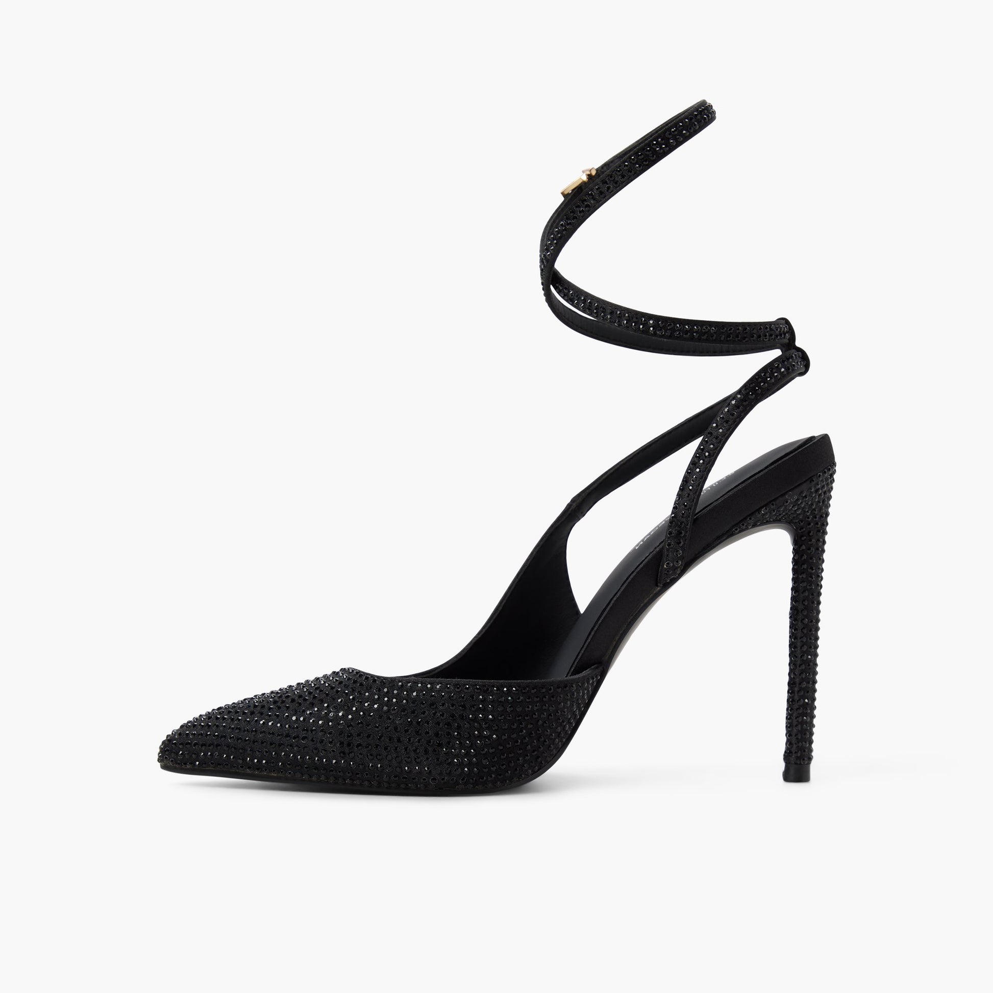 Side view of Black Antheia High heel pumps