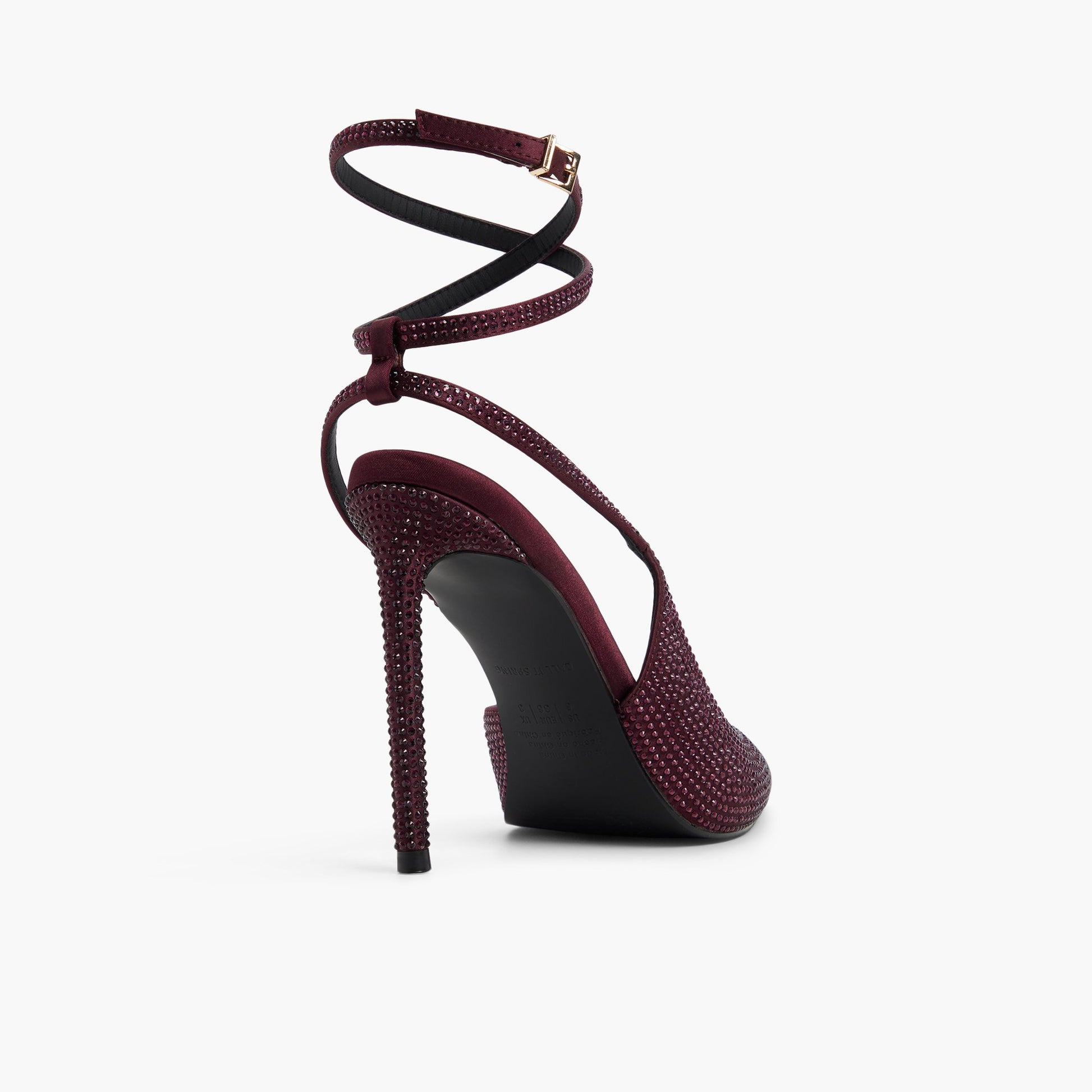 Three-quarter angle of Bordo Antheia High heel pumps's back side