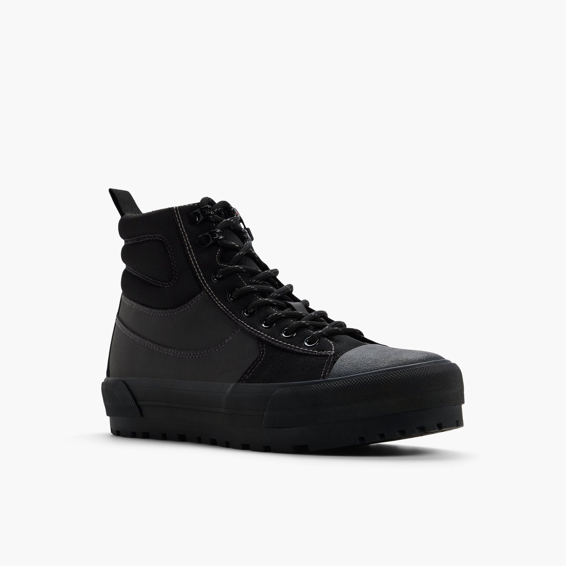 Three-quarter angle of Black Bettinson Ankle Boots's front side