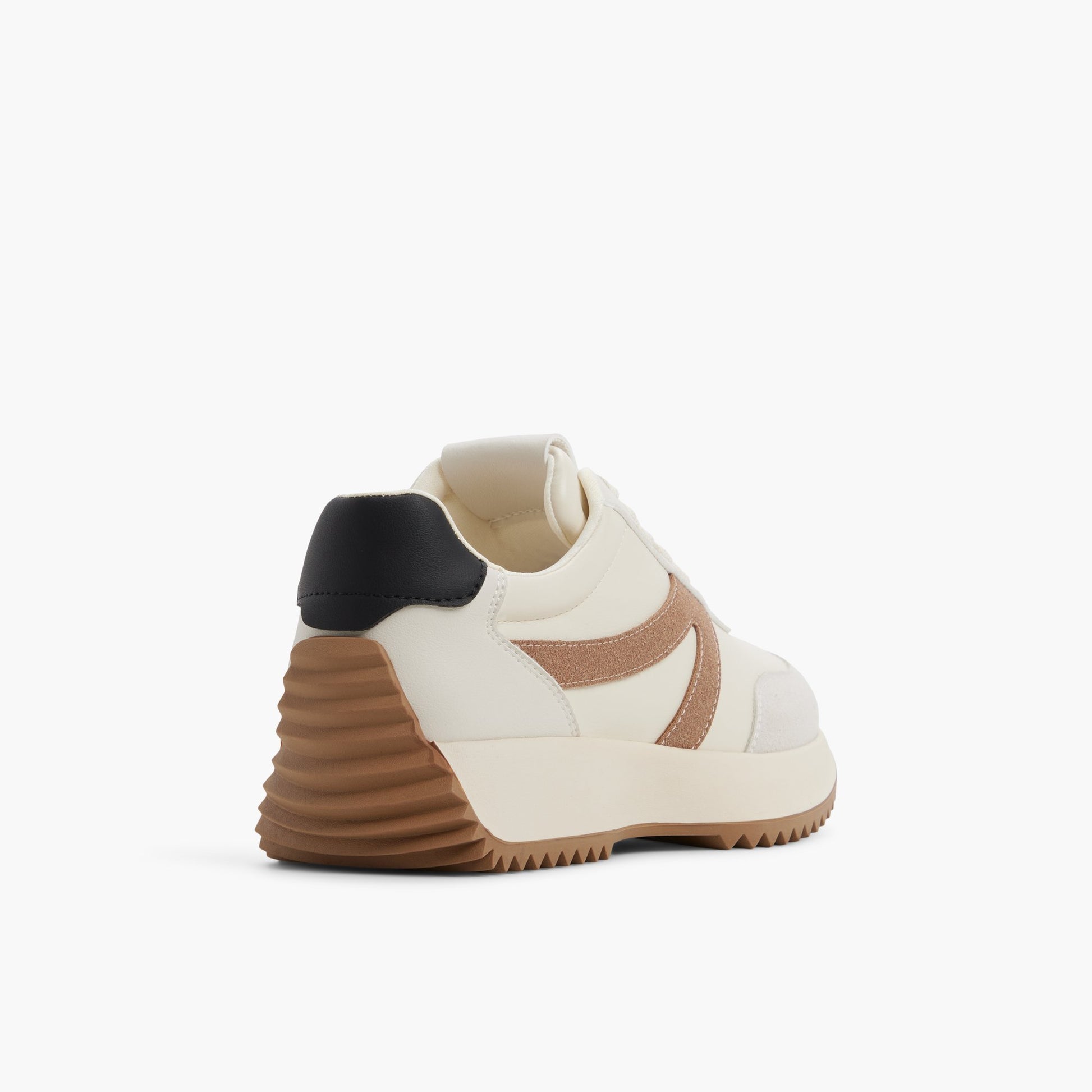 Test FR:Three-quarter angle of Gris Clair Daniie Sneakers bas's back side