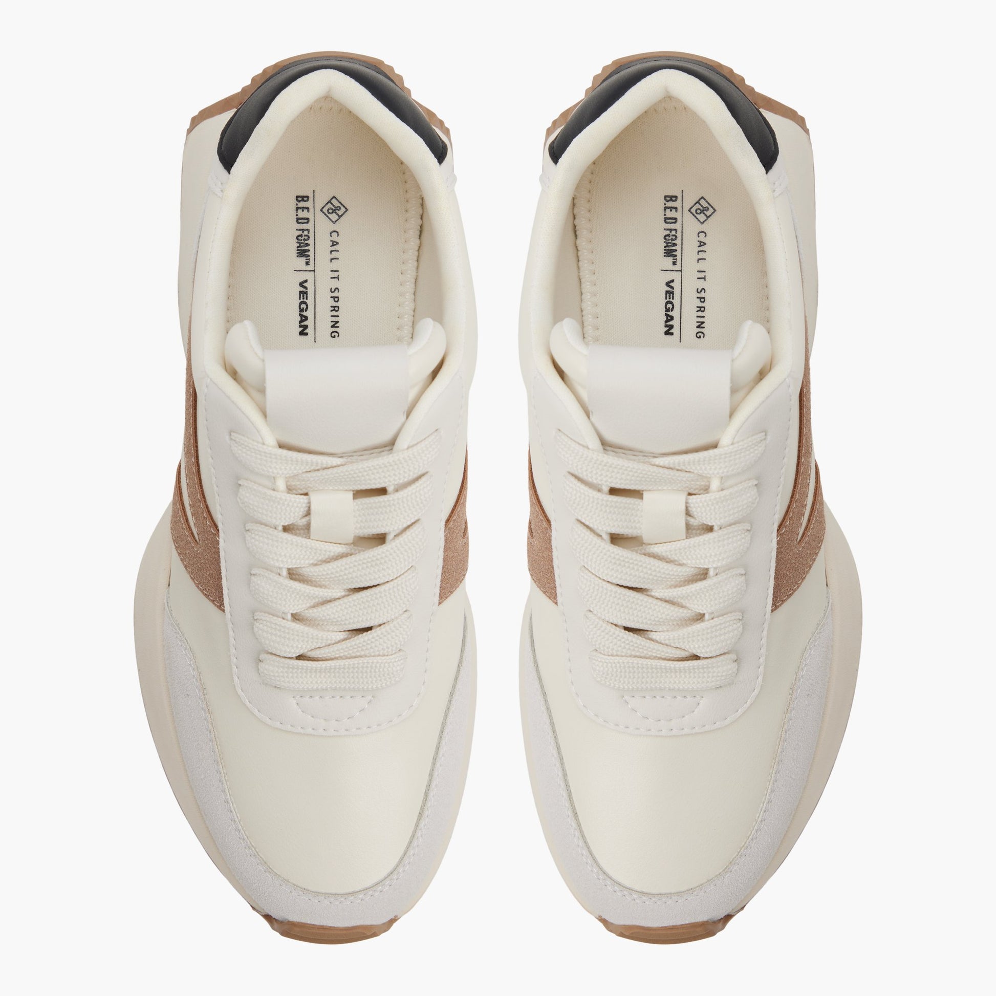 Test FR:Top-down view of the Gris Clair Daniie Sneakers bas