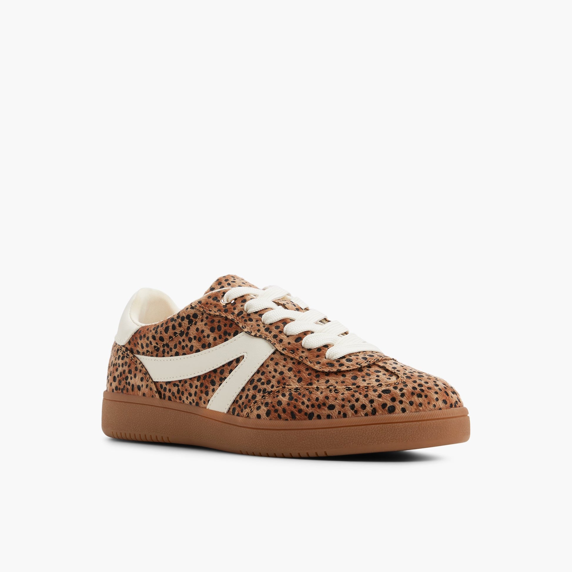 Three-quarter angle of Brown multi Solae Sneakers's front side