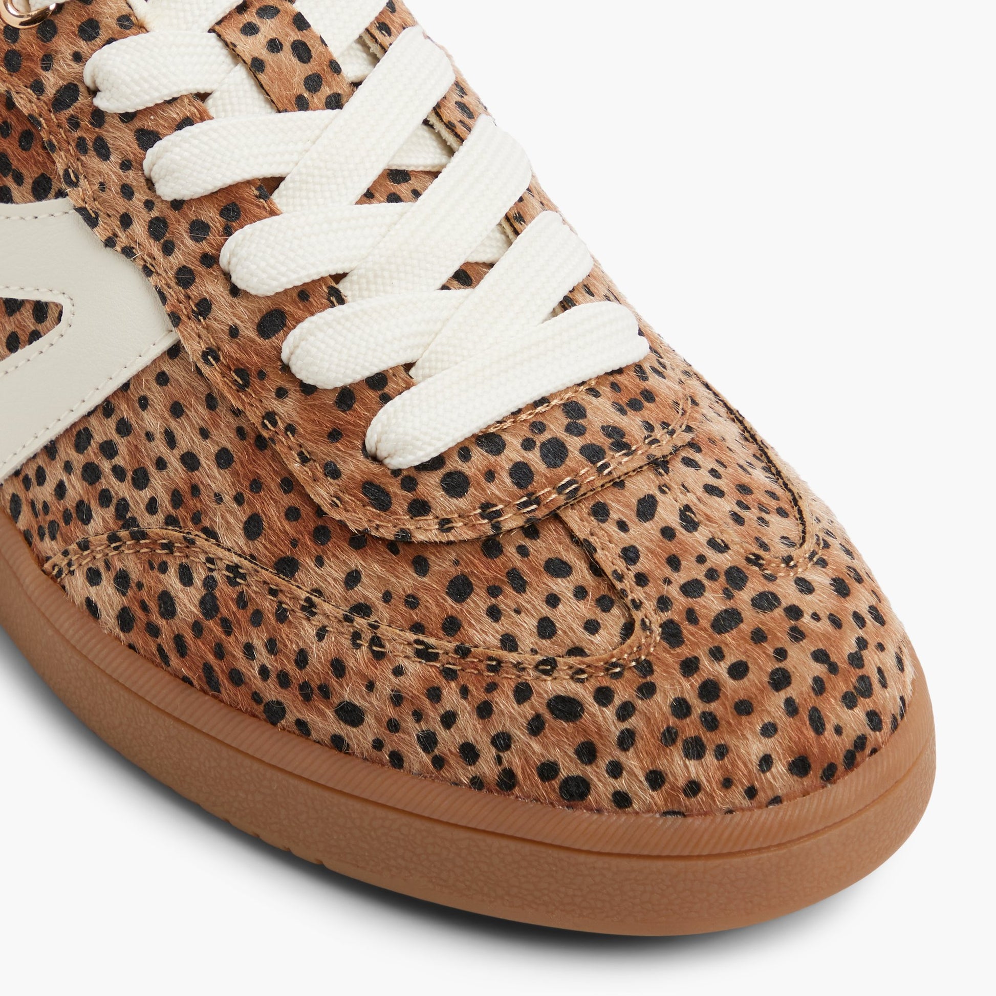 Close-up of the Brown multi Solae Sneakers