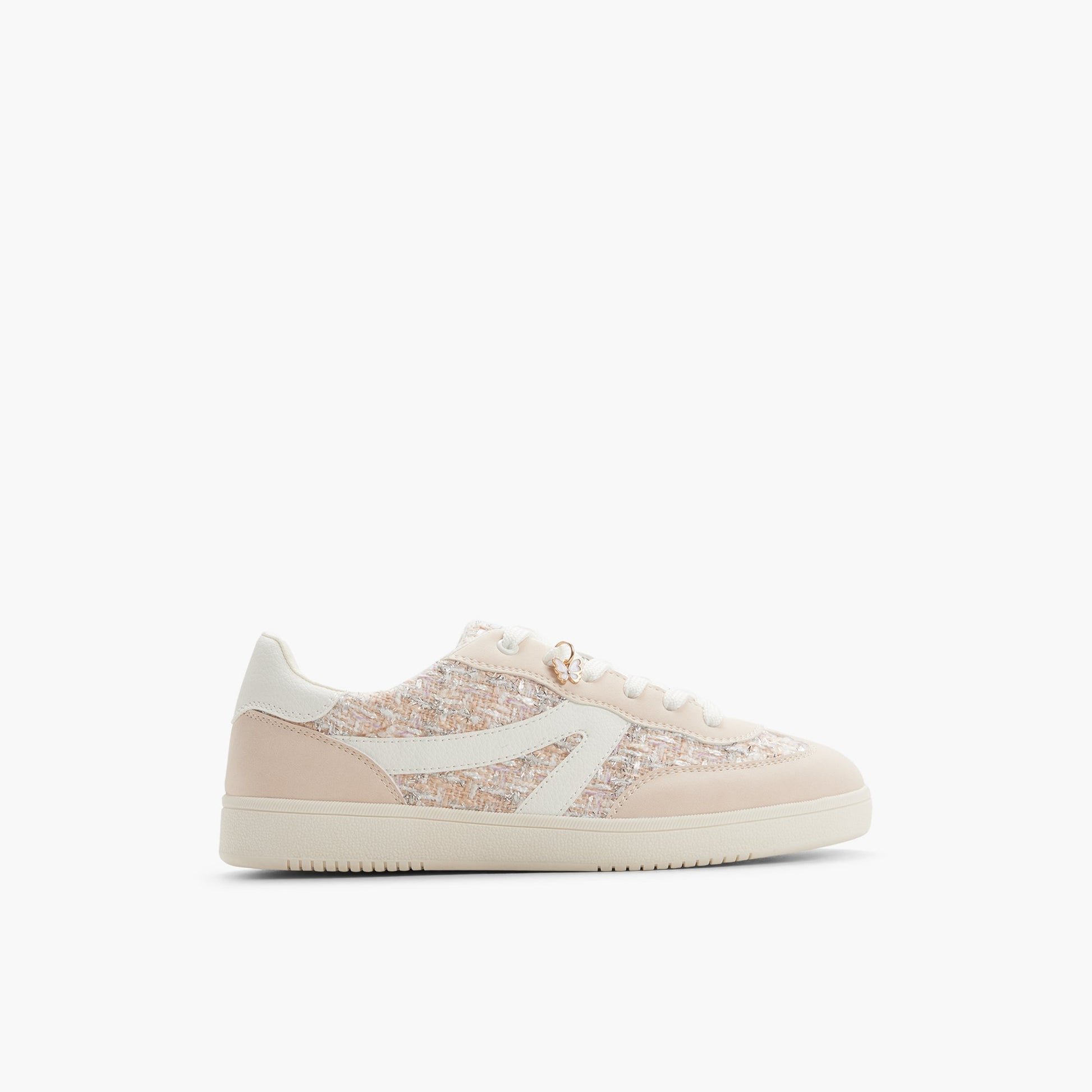 Main View of Pink overflow Solae Sneakers for Womens