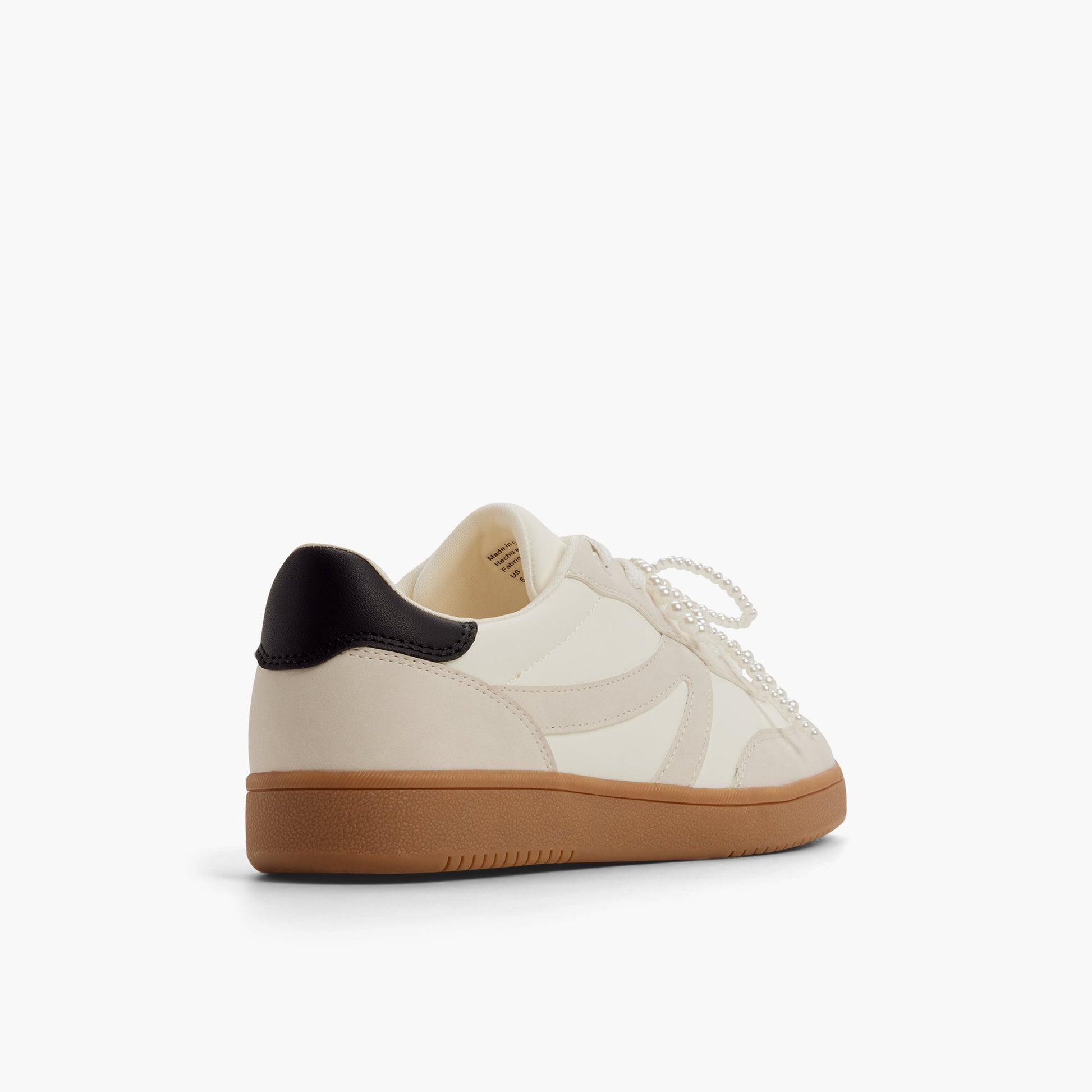 Three-quarter angle of White multi Solae Sneakers's back side