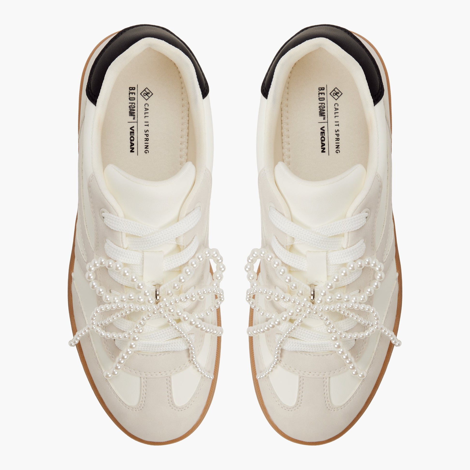 Top-down view of the White multi Solae Sneakers