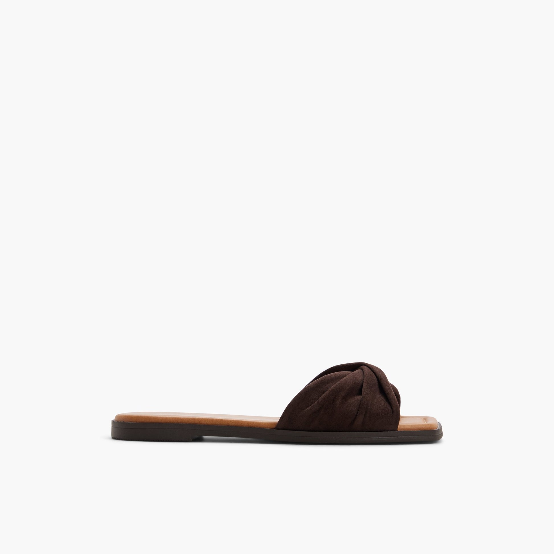 Main View of Dark brown Melonie Slides for Womens