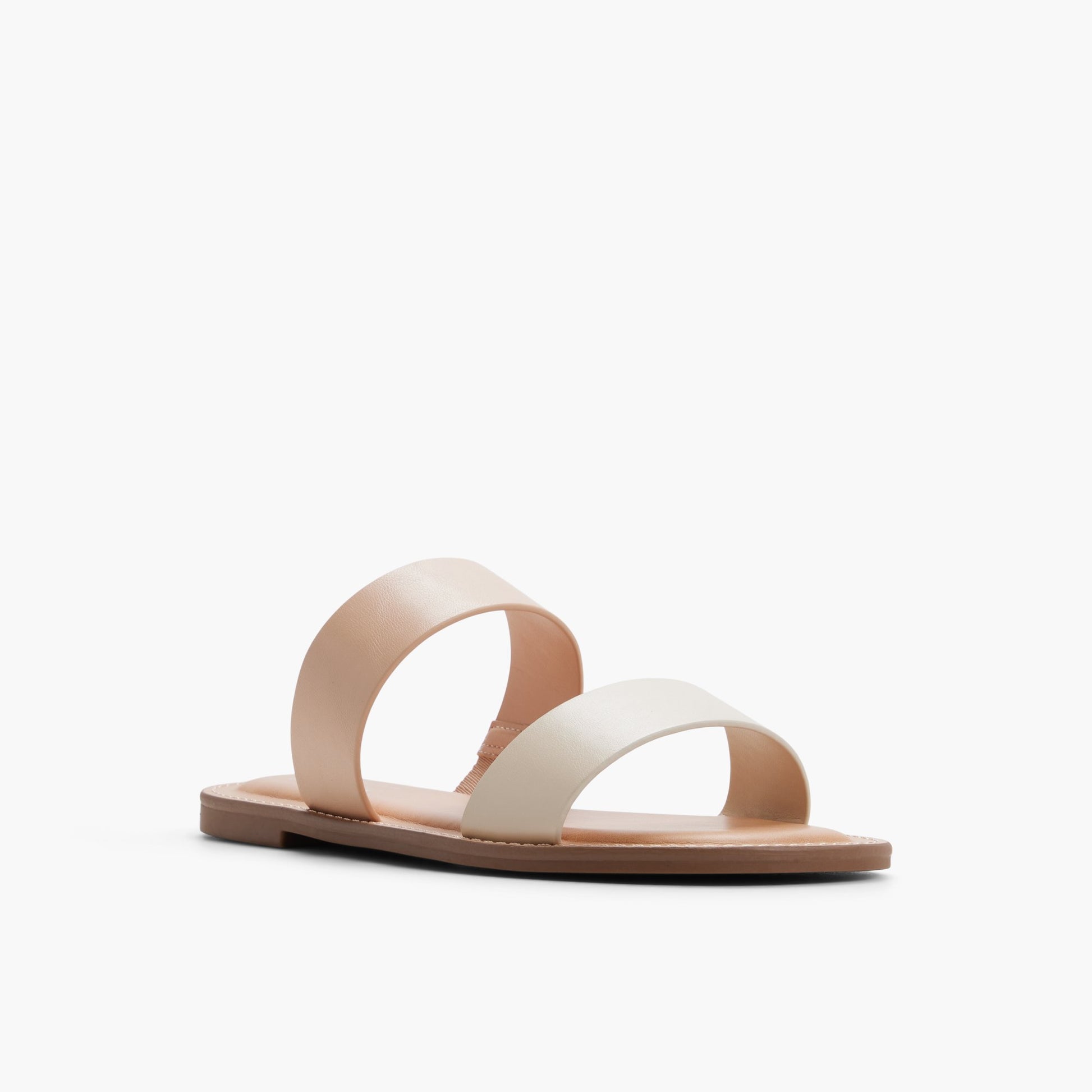 Three-quarter angle of Bone multi Mirae Sandals's front side