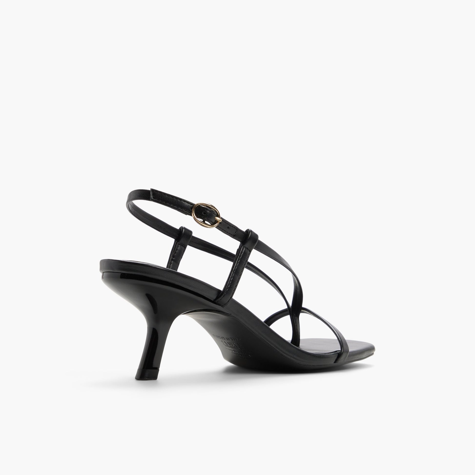 Test FR:Three-quarter angle of Autre Noir Lexiii Sandales tongs à talon chaton's back side