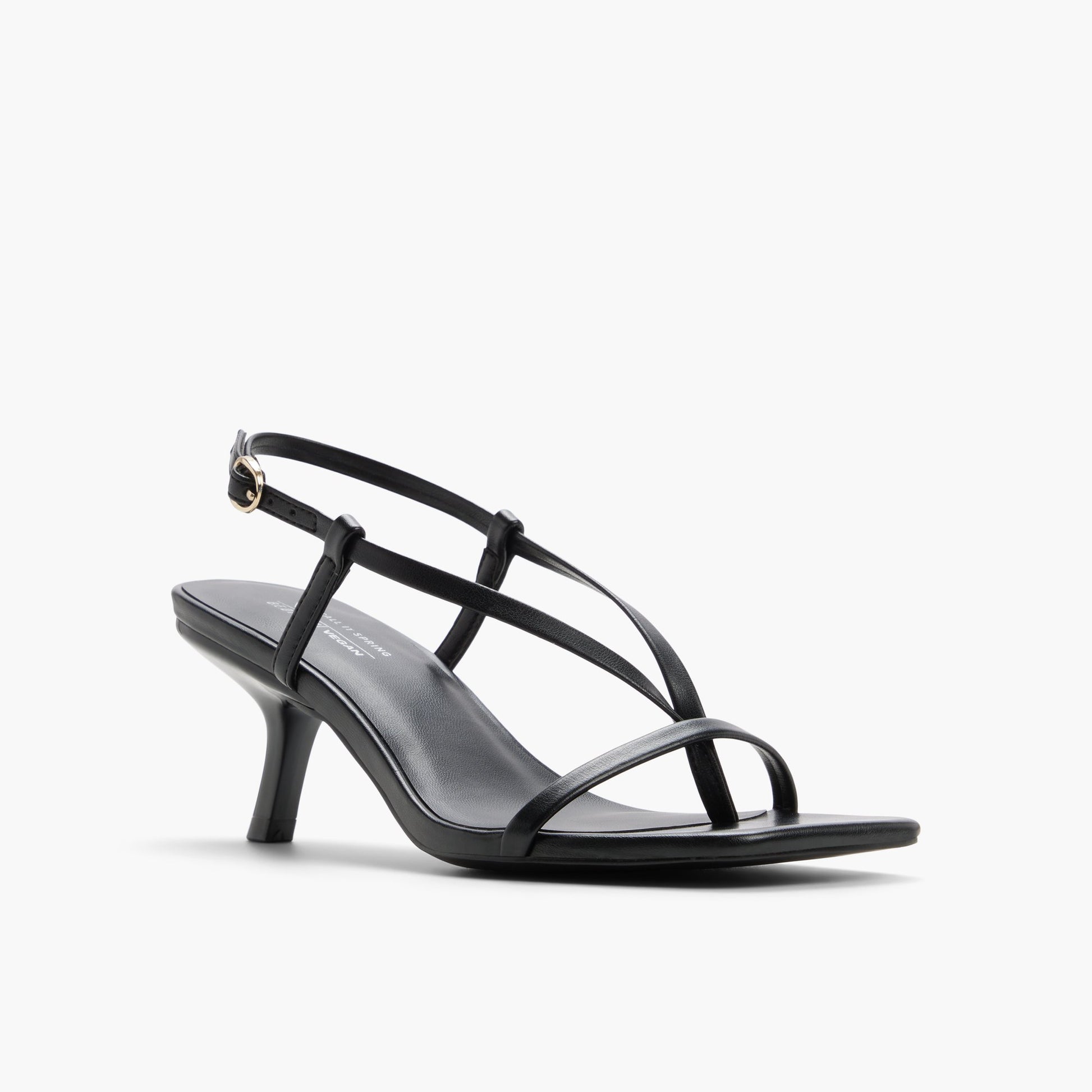 Test FR:Three-quarter angle of Autre Noir Lexiii Sandales tongs à talon chaton's front side