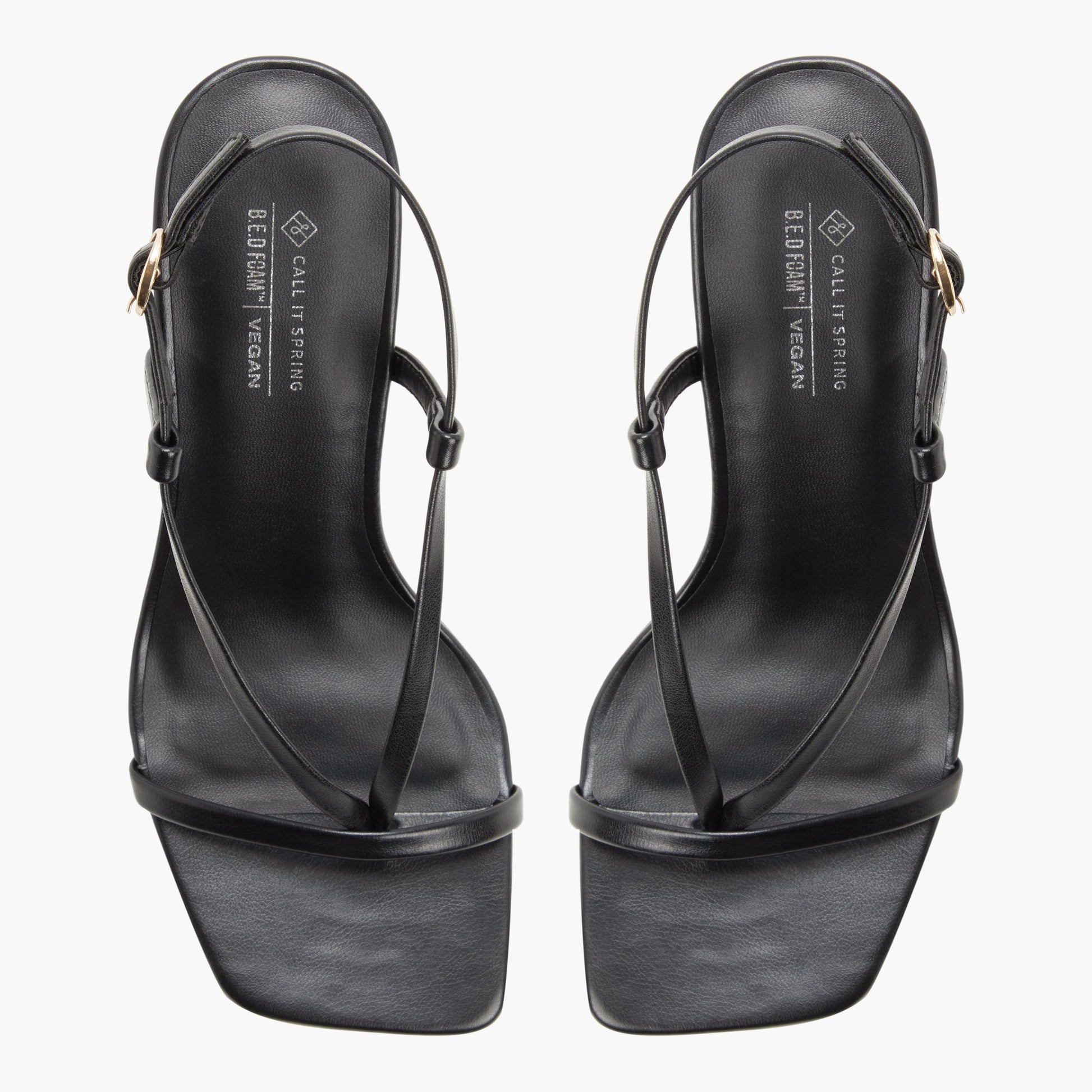 Test FR:Top-down view of the Autre Noir Lexiii Sandales tongs à talon chaton