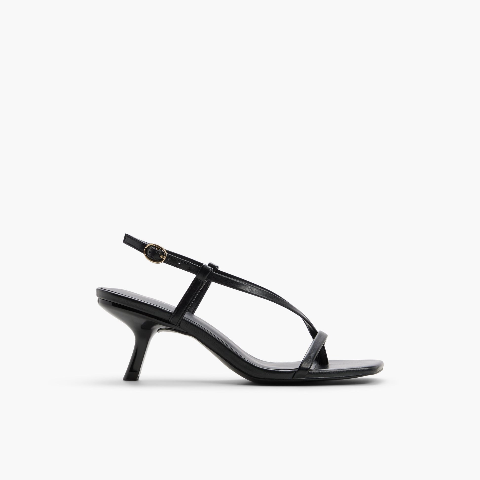 Test FR:Main View of Autre Noir Lexiii Sandales tongs à talon chaton for Femmes