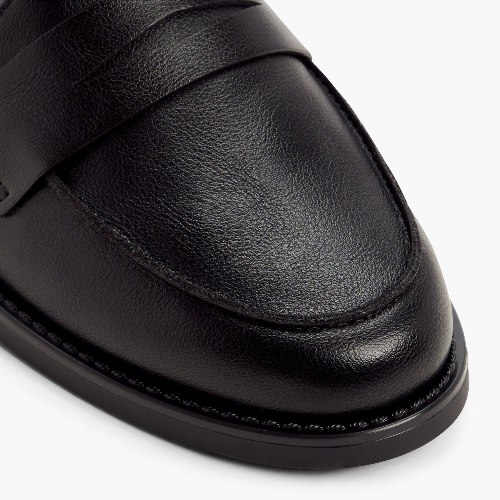 Close-up of the Black Tressah Loafers