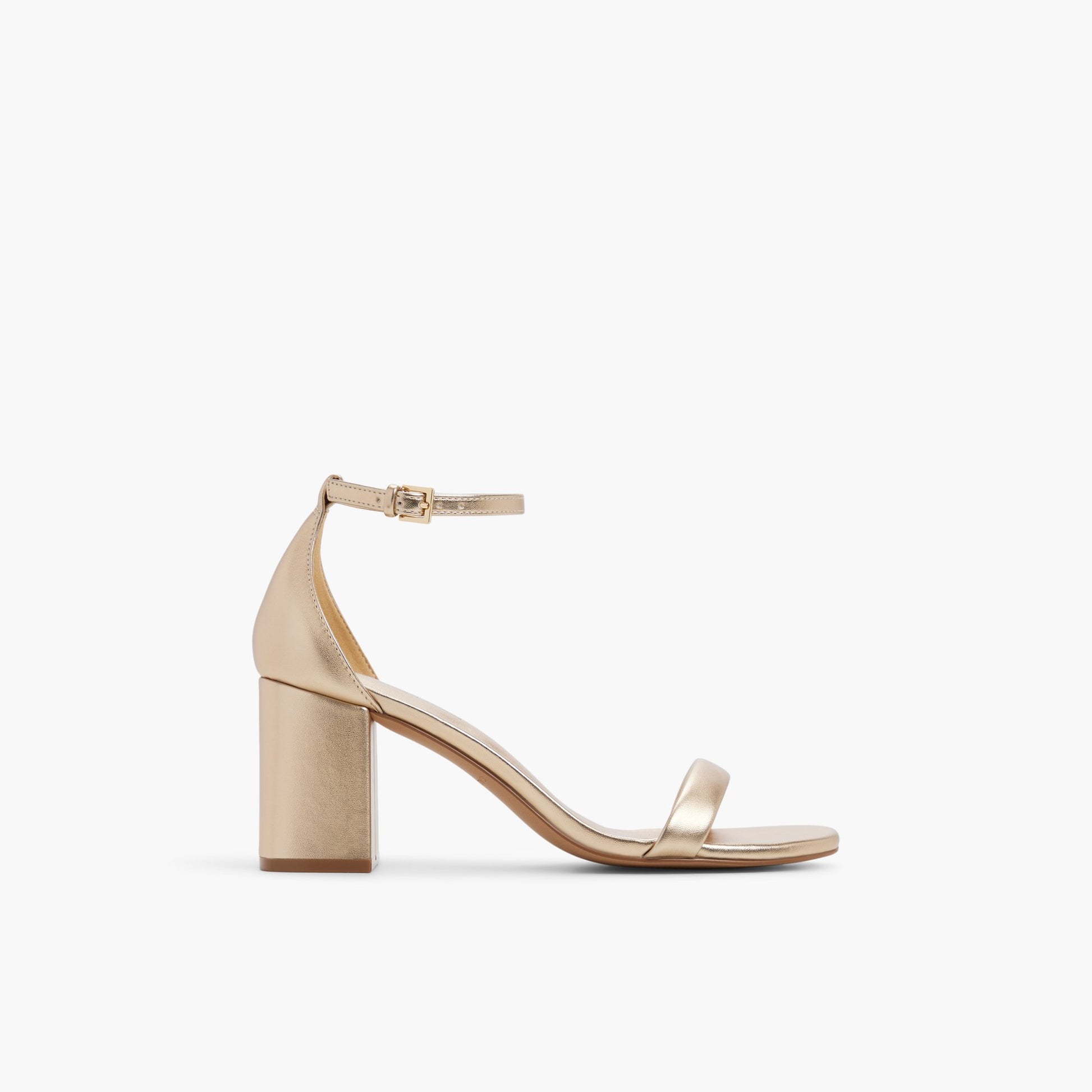 Main View of Gold Elianaa Mid heel sandals for Womens