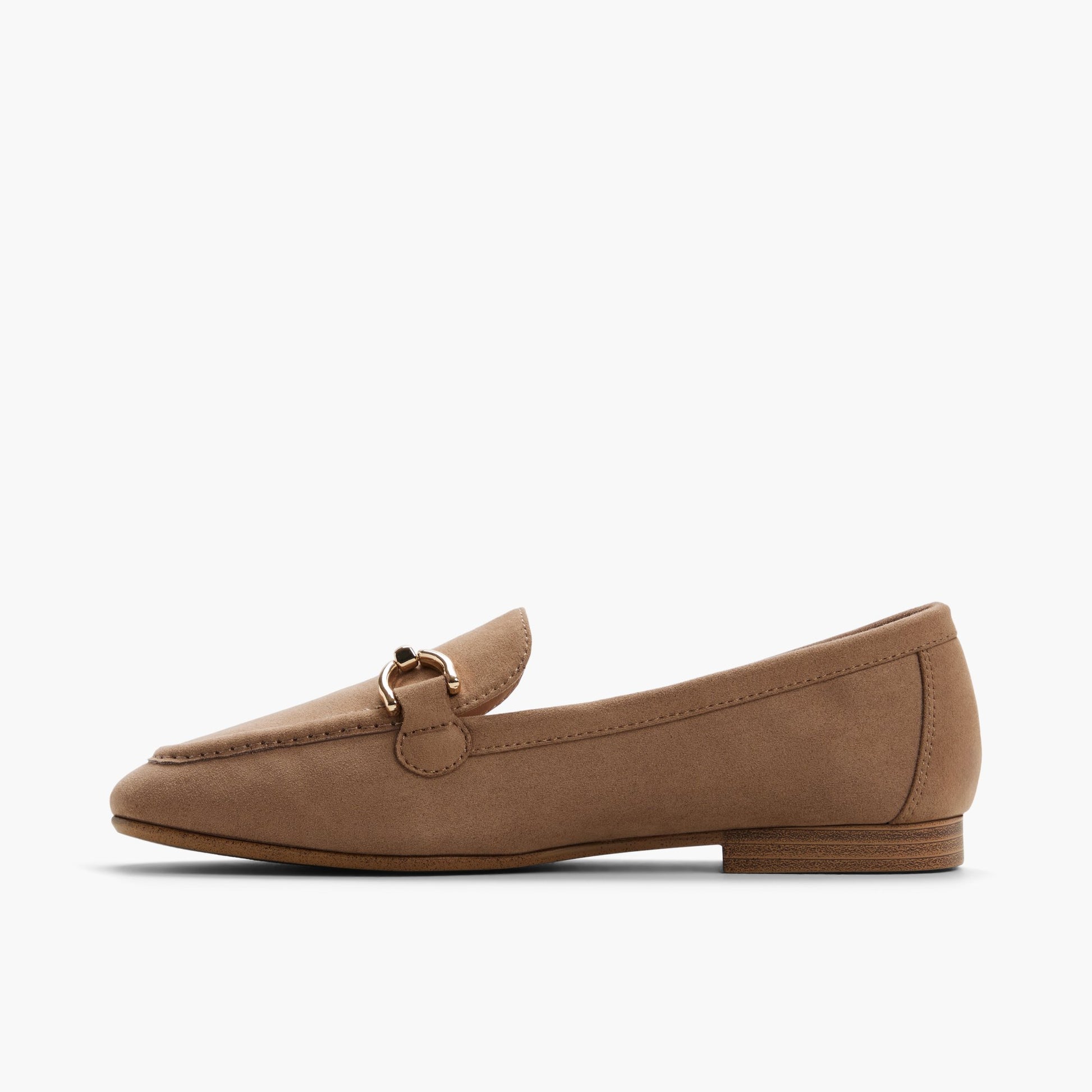 Side view of Light brown Dorra Loafers