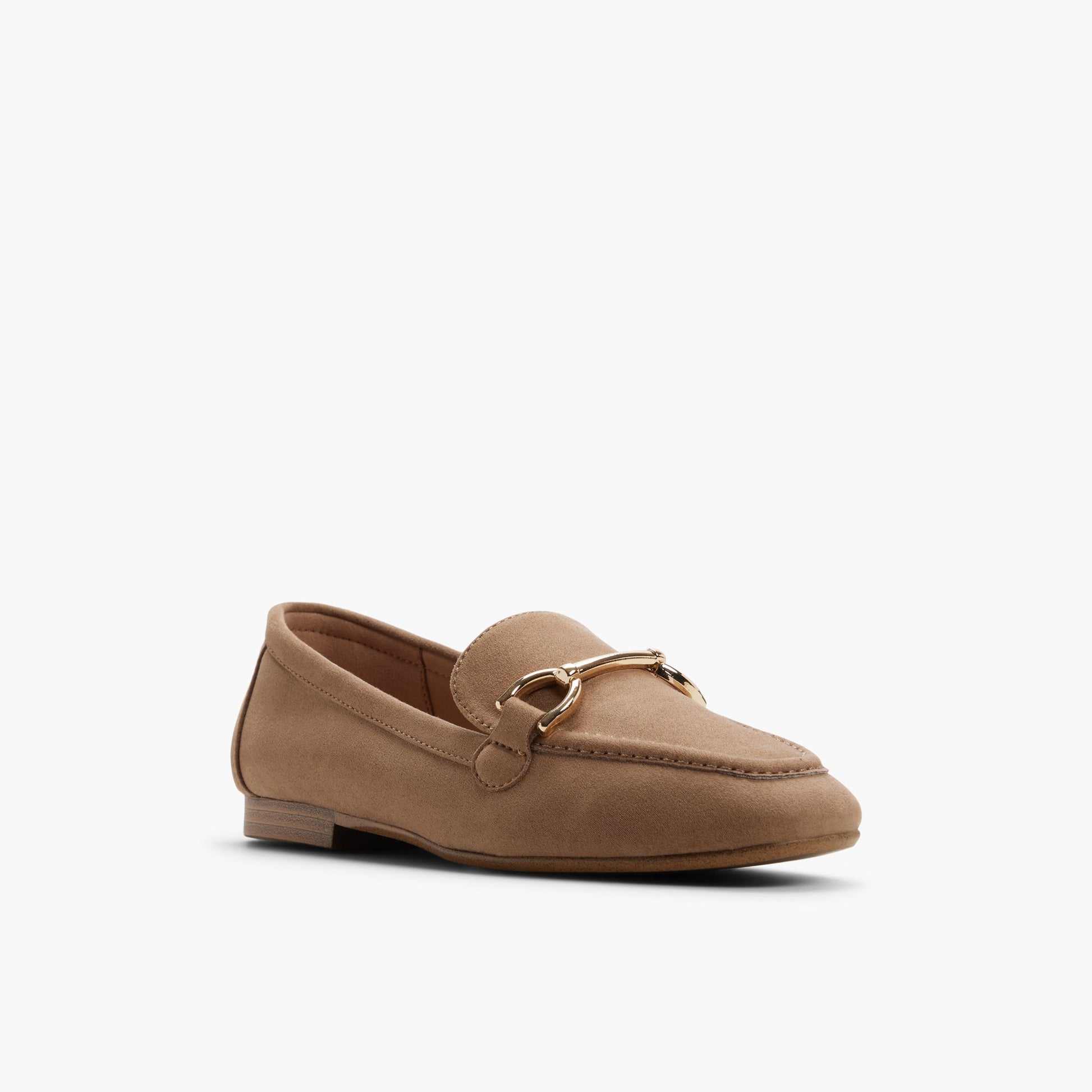 Three-quarter angle of Light brown Dorra Loafers's front side