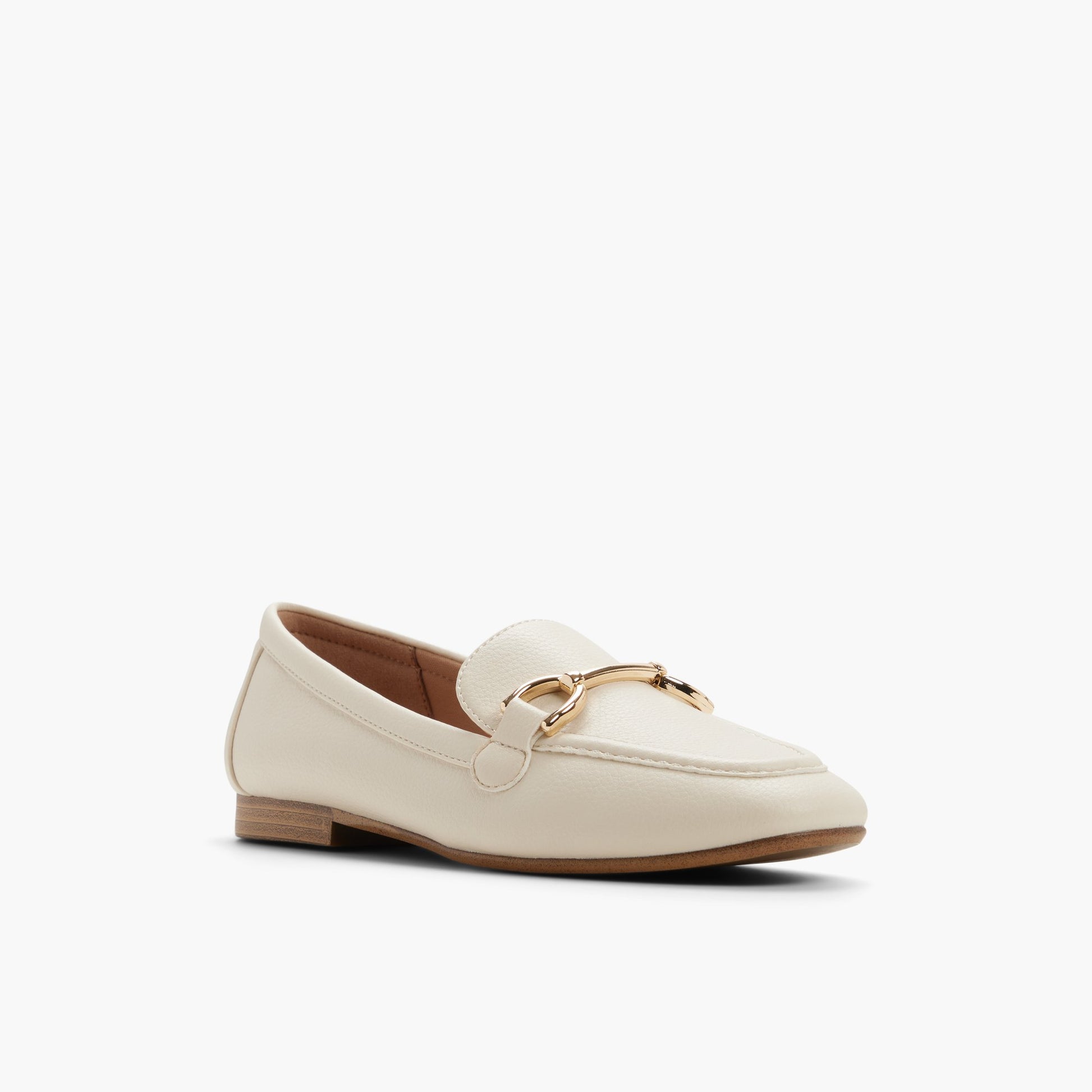 Three-quarter angle of Ice Dorra Loafers's front side