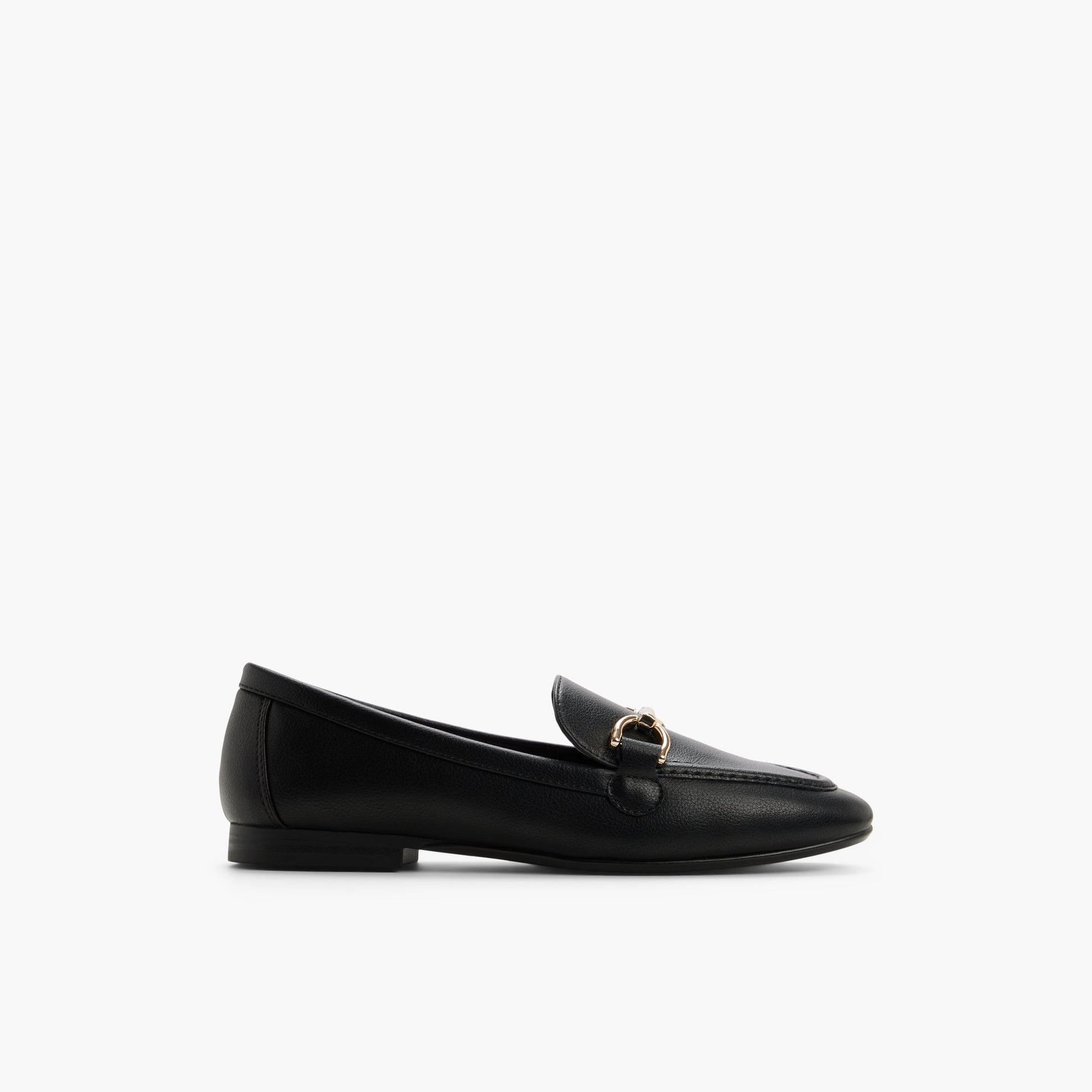 Main View of Black Dorra Loafers for Womens