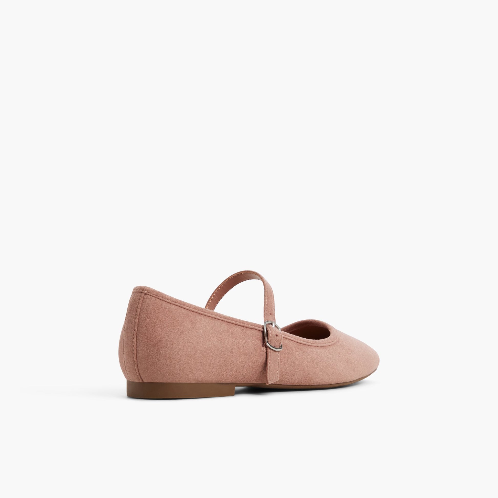 Three-quarter angle of Medium pink Janeyy Mary Jane ballerinas's back side